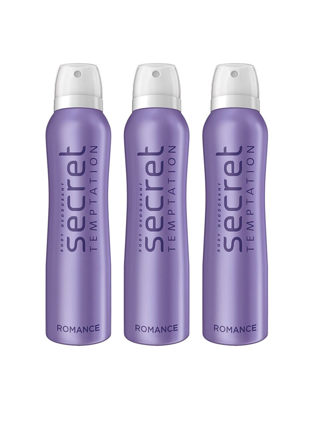 

Secret Temptation Set Of 3 Body Deodorants - Romance 225 ml Each, Multi