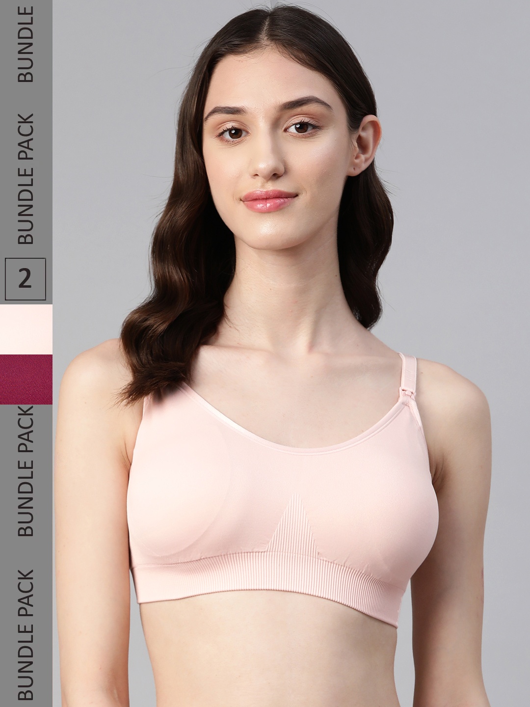 

Marks & Spencer Pack Of 2 Padded Maternity Bra, Maroon