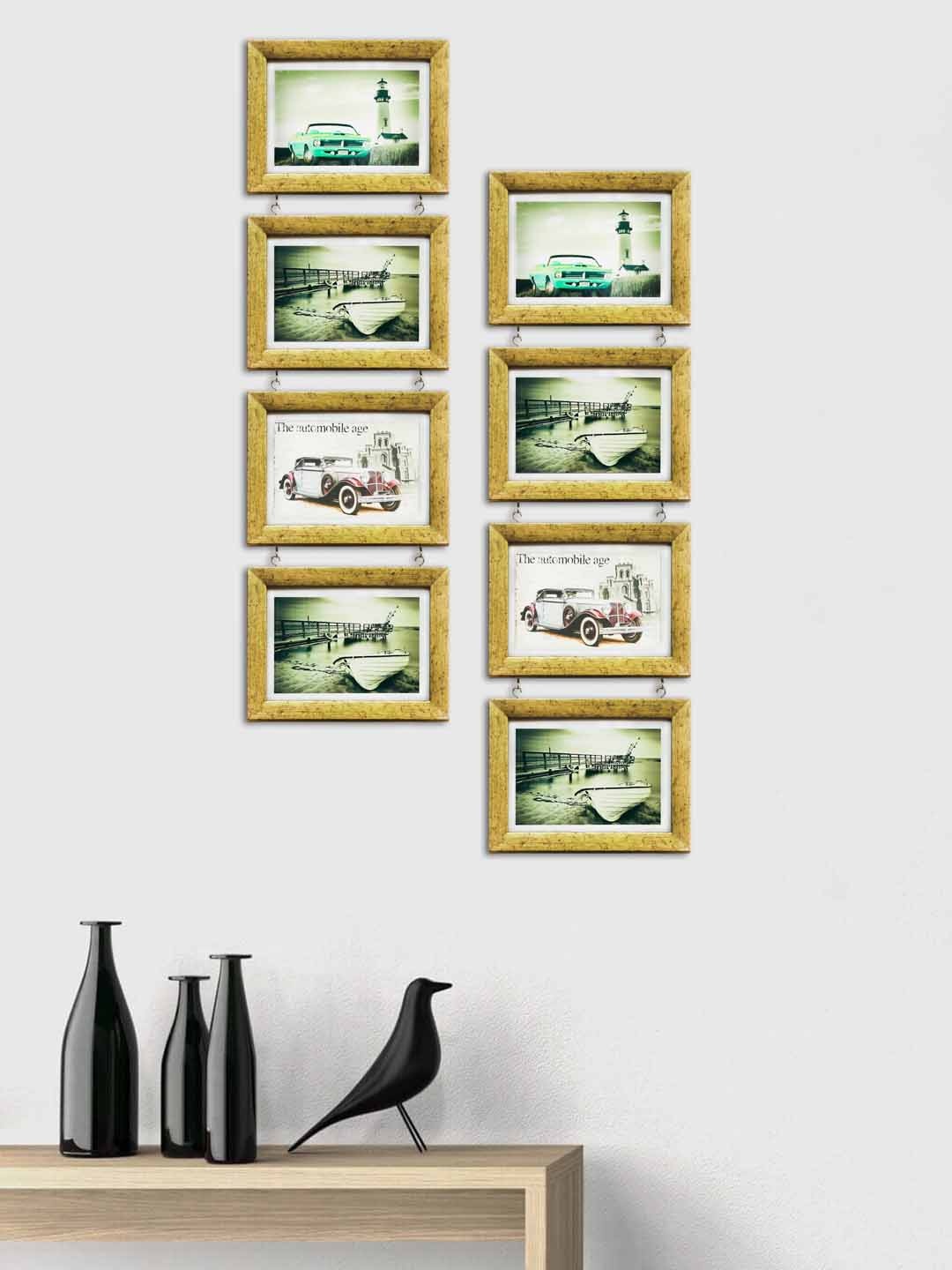 

Art Street Set of 8 Gold-Toned Hanging Drop Photo Frames