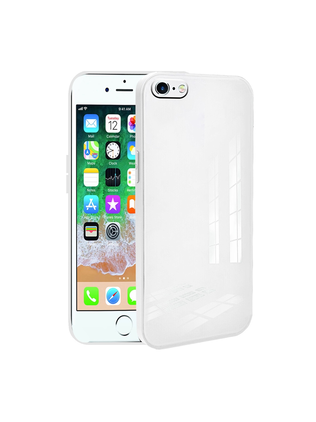 

Karwan Solid iPhone 8 and 7 Phone Back Case, White