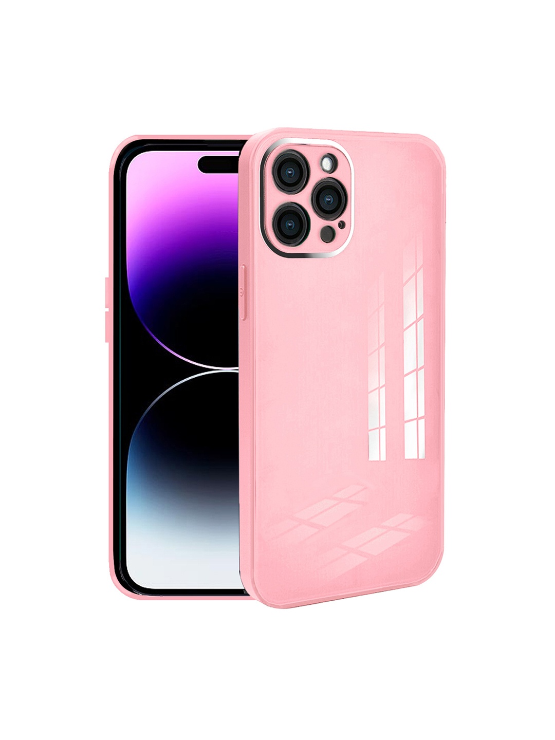 

Karwan Solid iPhone 14 Pro Shock Proof Phone Back Case, Pink