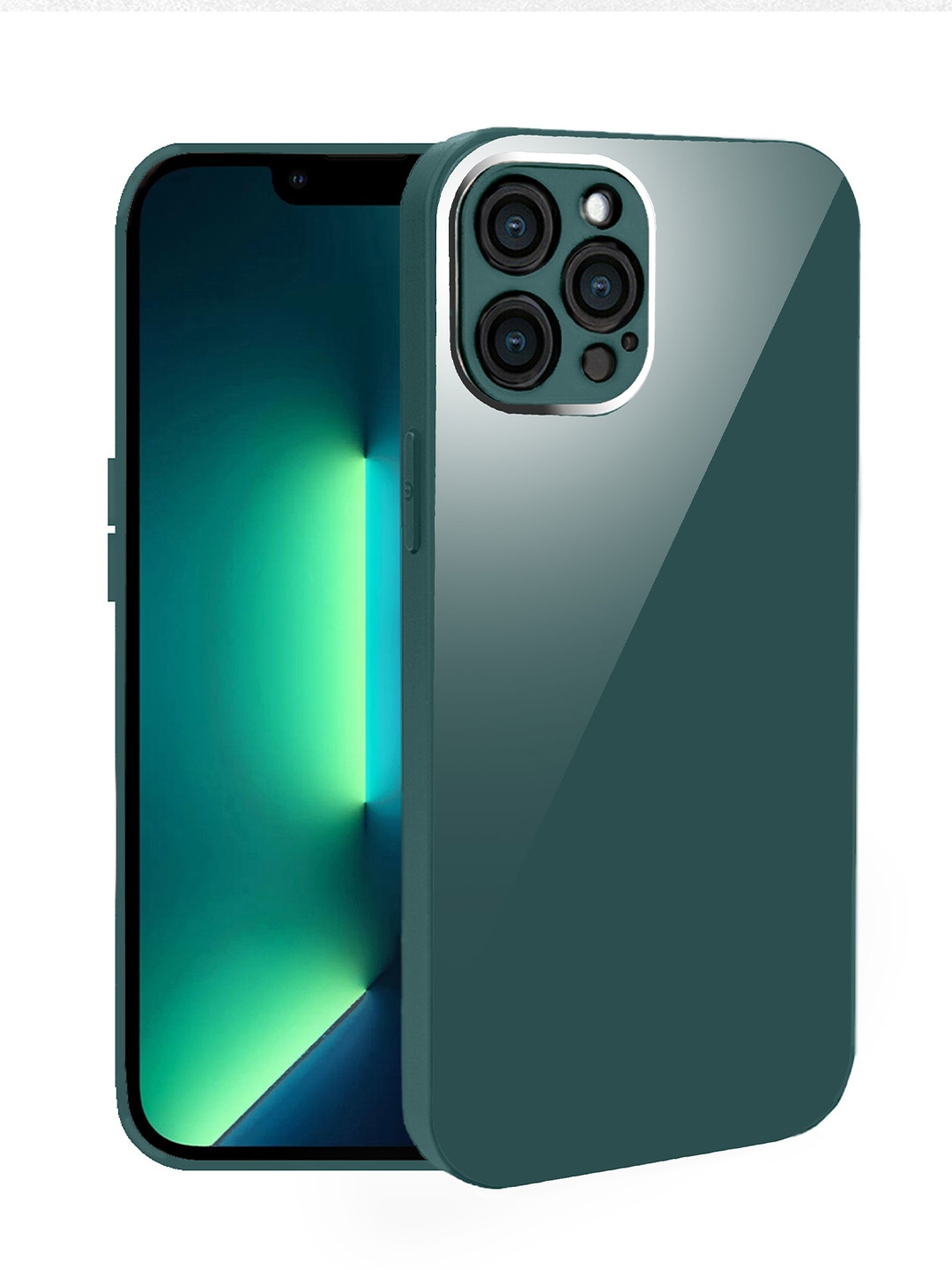 

Karwan Shock Proof Apple iPhone 13 Pro Max Phone Back Case, Green