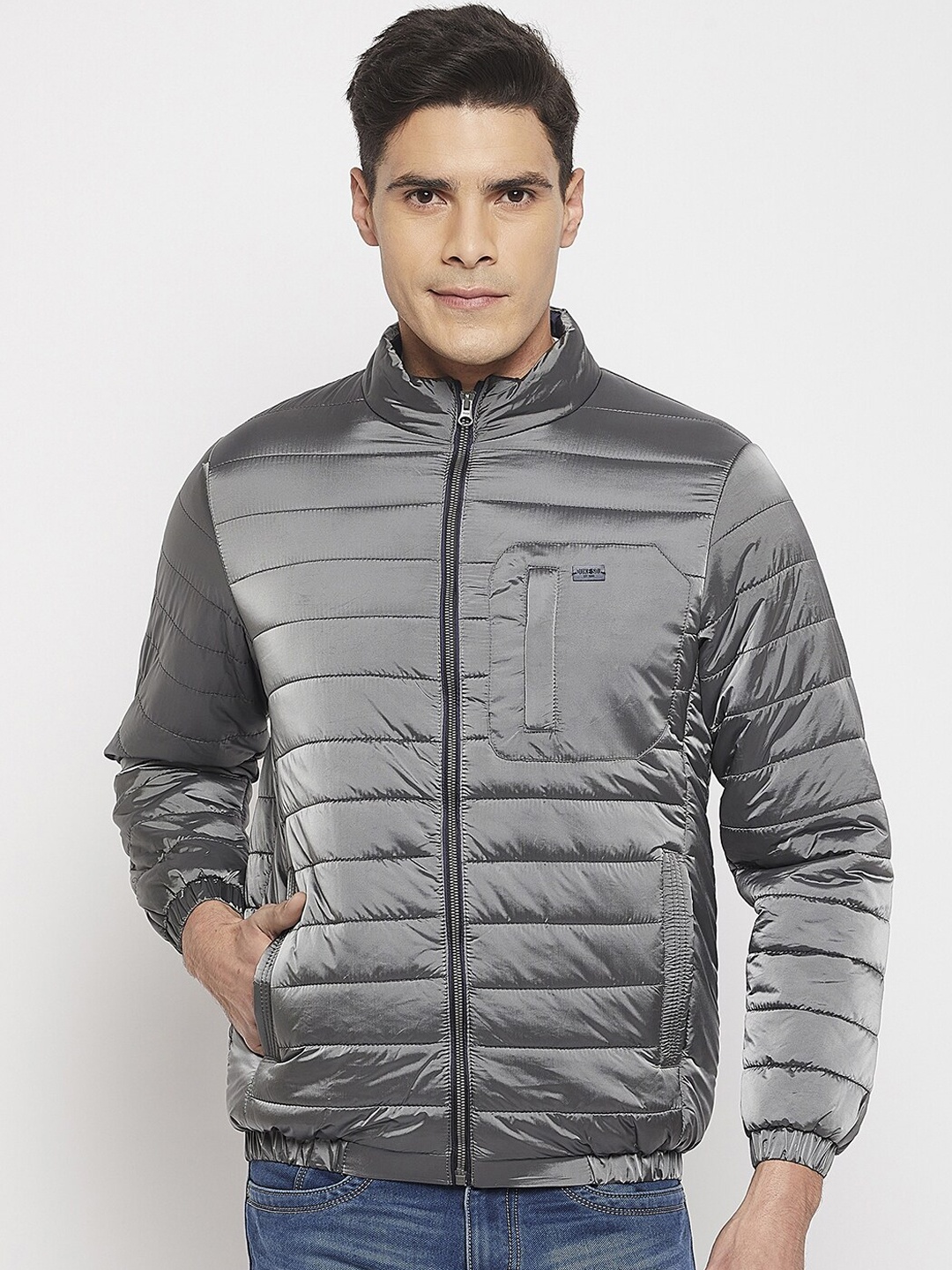 

Duke Men Grey Puffer Jacket