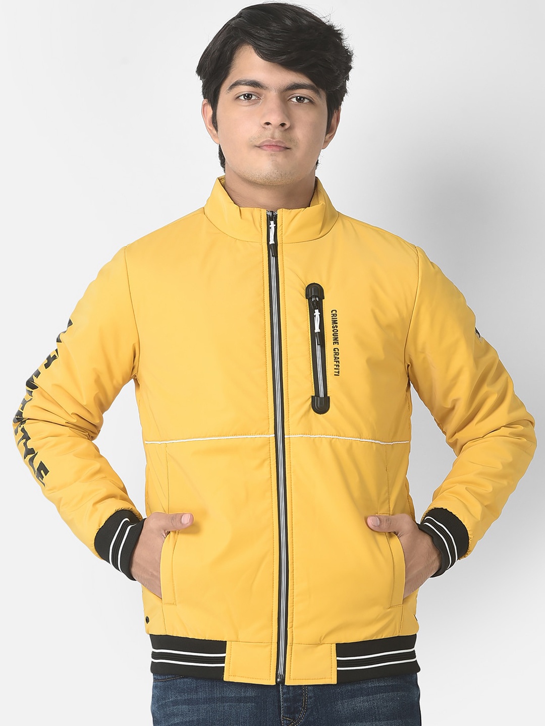 

Crimsoune Club Boys Lightweight Bomber Jacket, Yellow