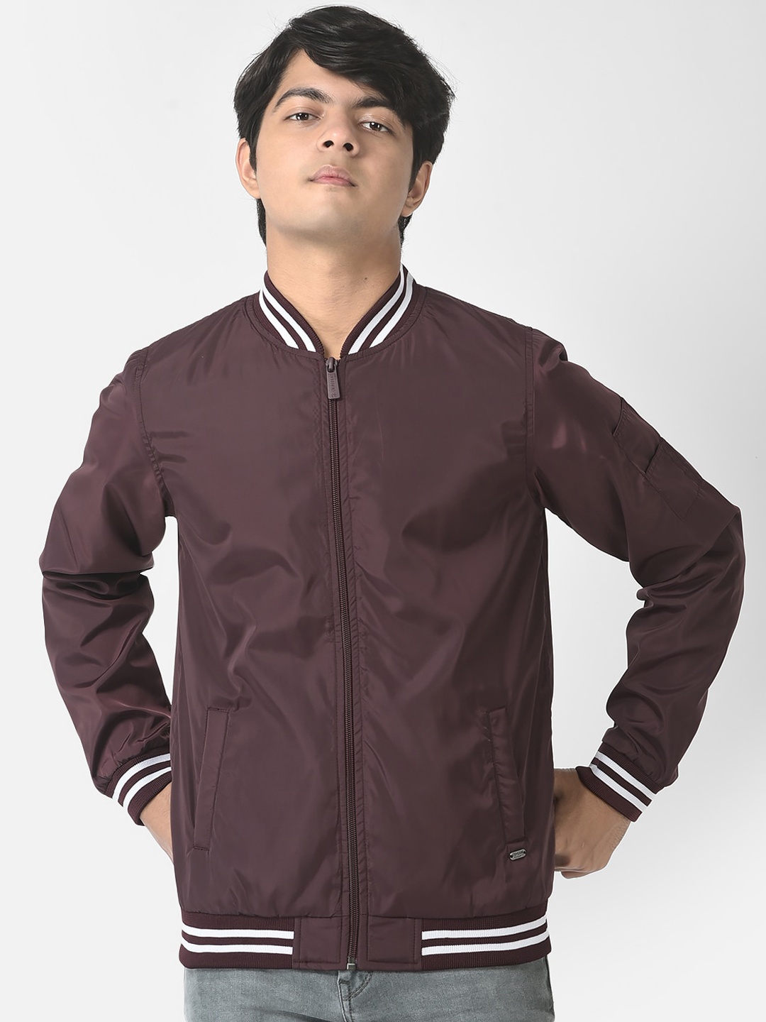 

Crimsoune Club Boys Lightweight Bomber Jacket, Purple