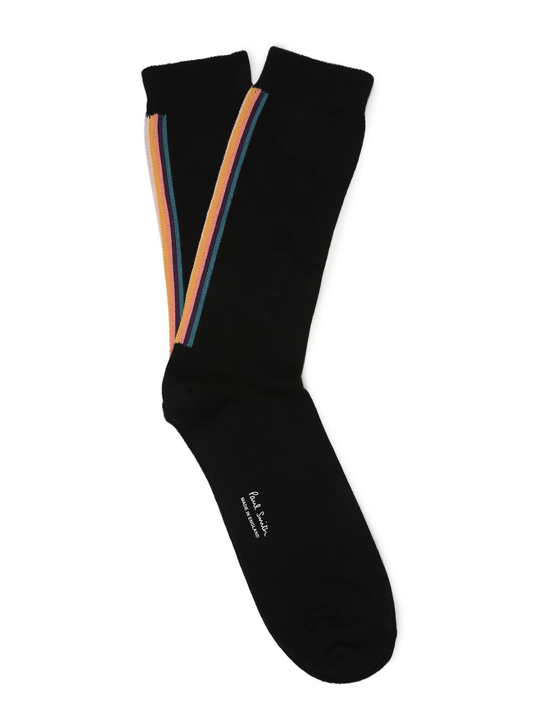 

PS By Paul Smith Men Cotton Calf-Length Socks, Black
