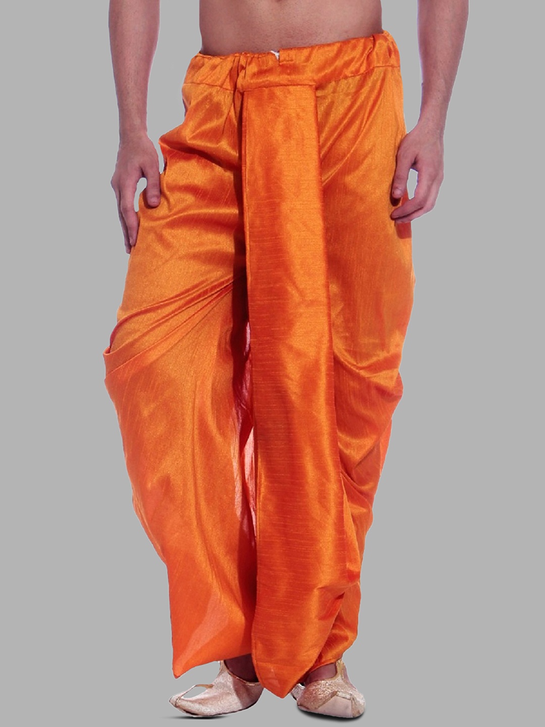 

ROYAL KURTA Men Ready to Wear Dhoti Pant, Orange