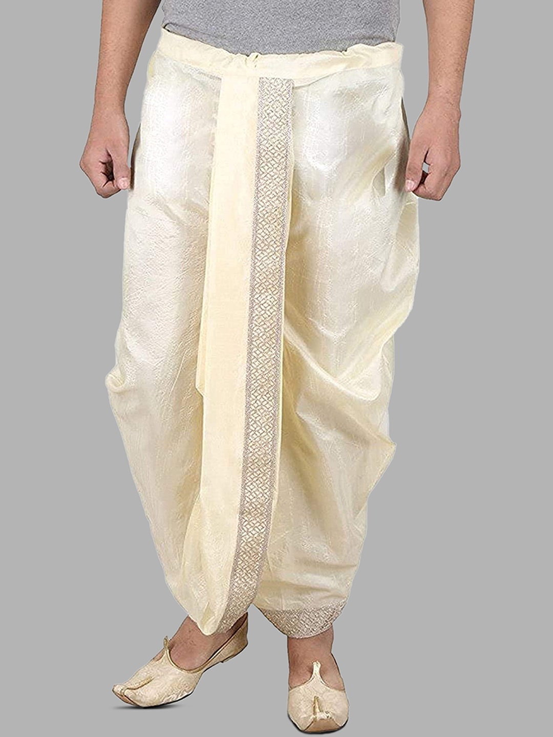 

ROYAL KURTA Men Ready to Wear Dhoti Pant, Beige