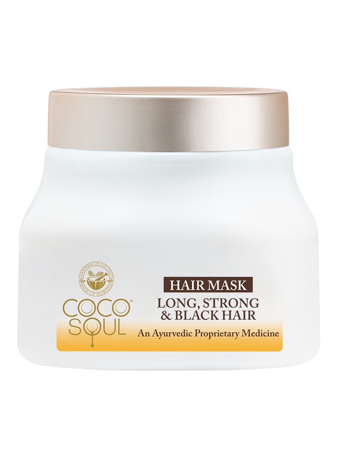 

Coco Soul Long Strong & Black Hair Mask -160 ml, White