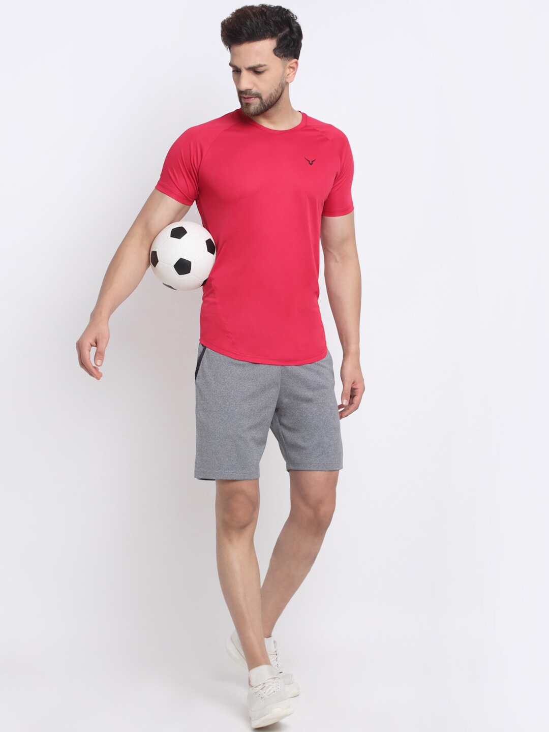 

Invincible Men Round Neck Tee, Red