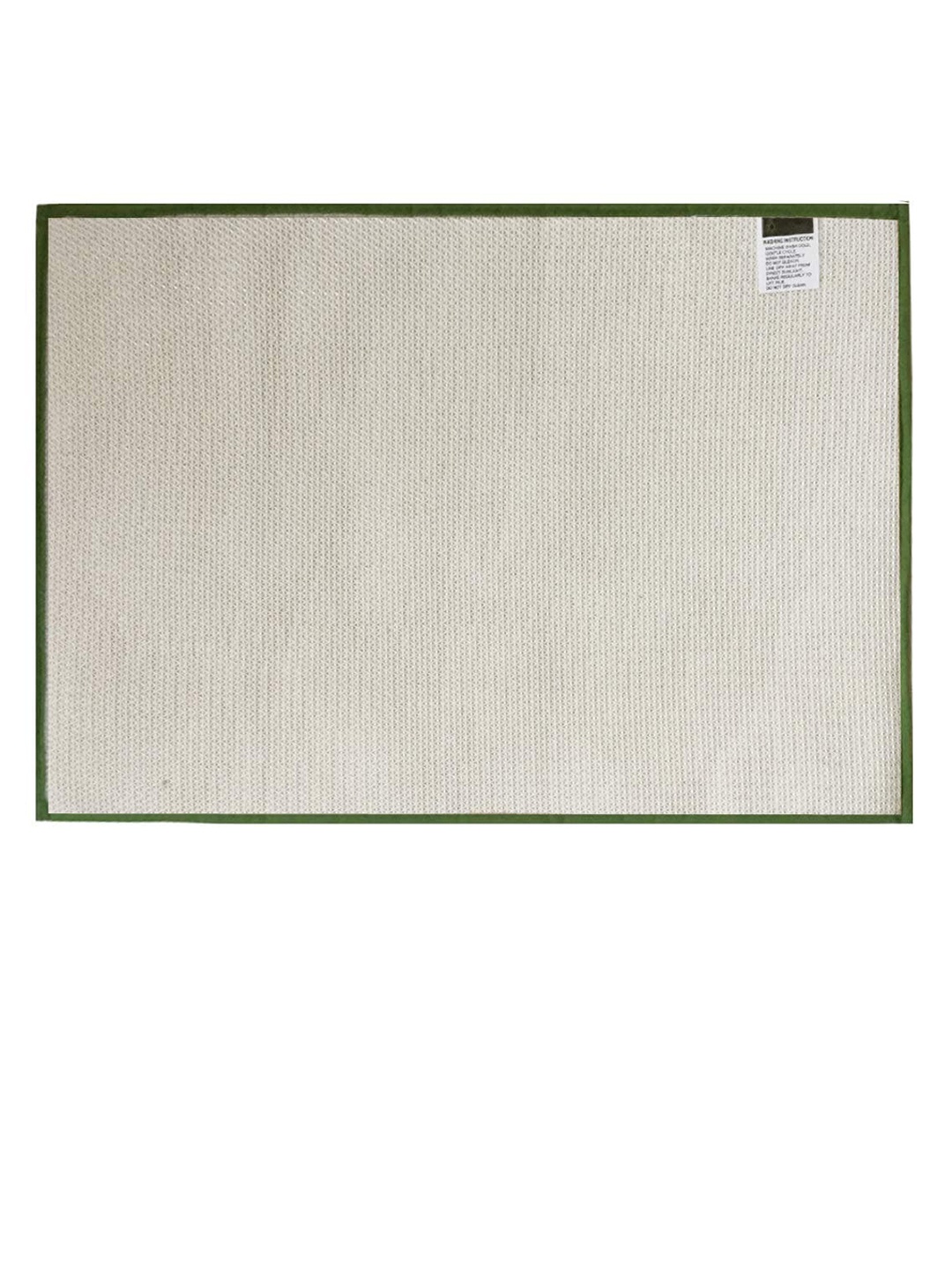 

Lushomes Green Self Design 1200 GSM Bath Mat with High Pile Microfiber with PVC Backing