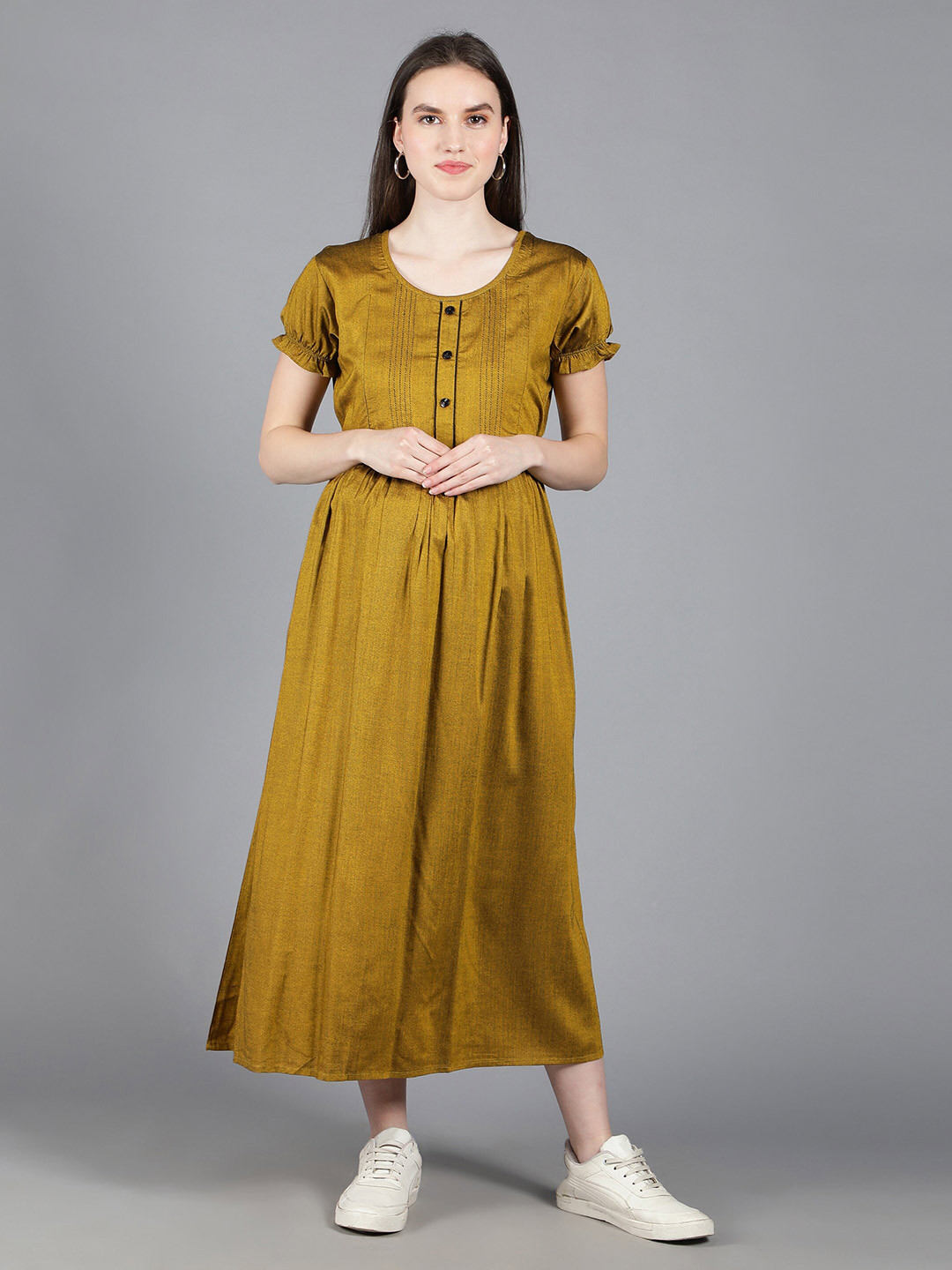 

NIGHTSPREE Maternity Maxi Dress, Mustard