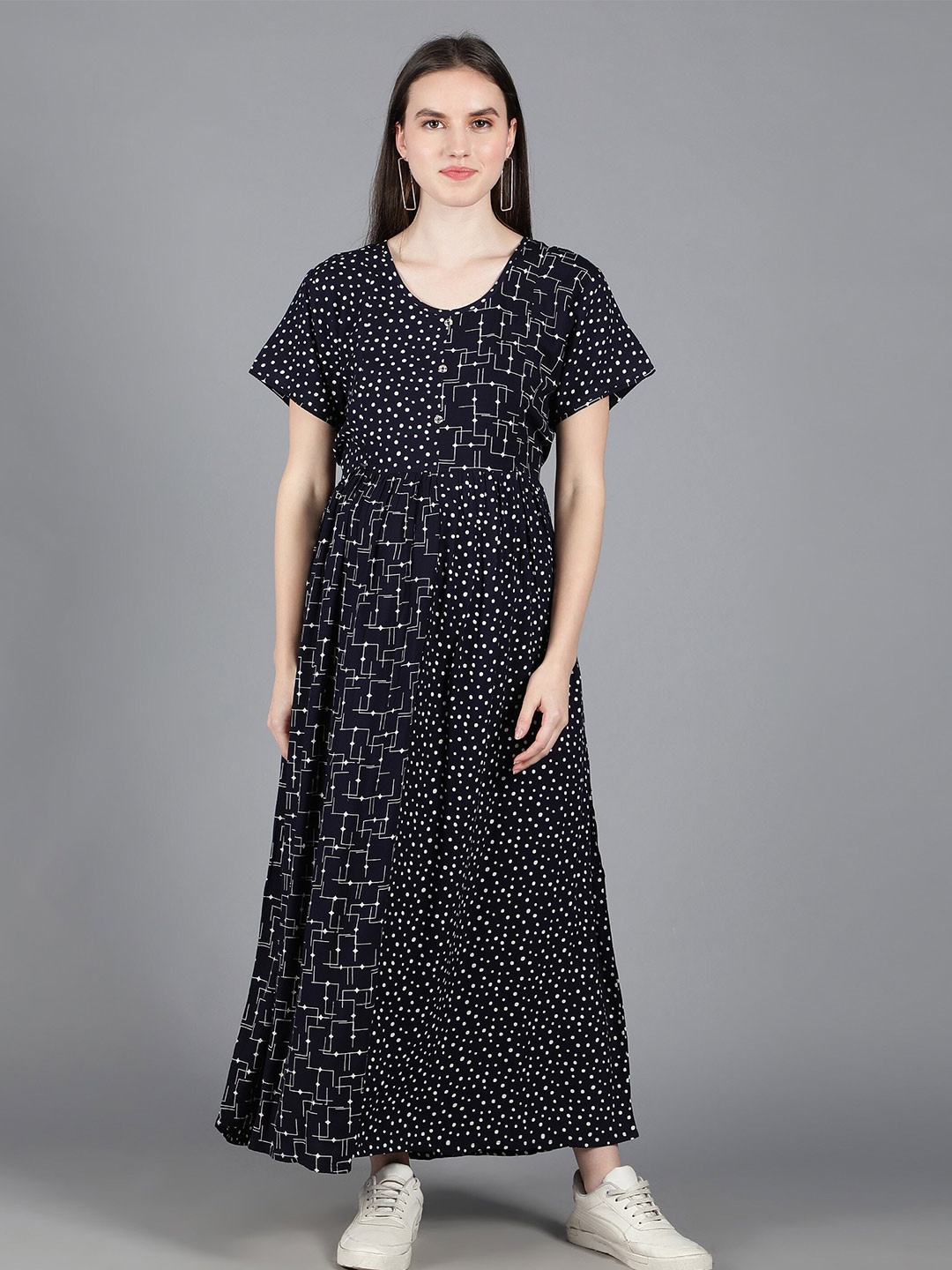 

NIGHTSPREE Maternity Maxi Dress, Navy blue