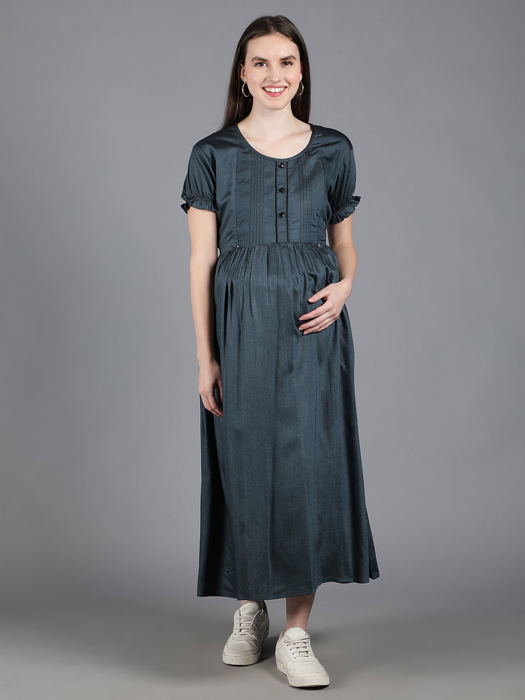 

NIGHTSPREE Maternity Maxi Dress, Charcoal