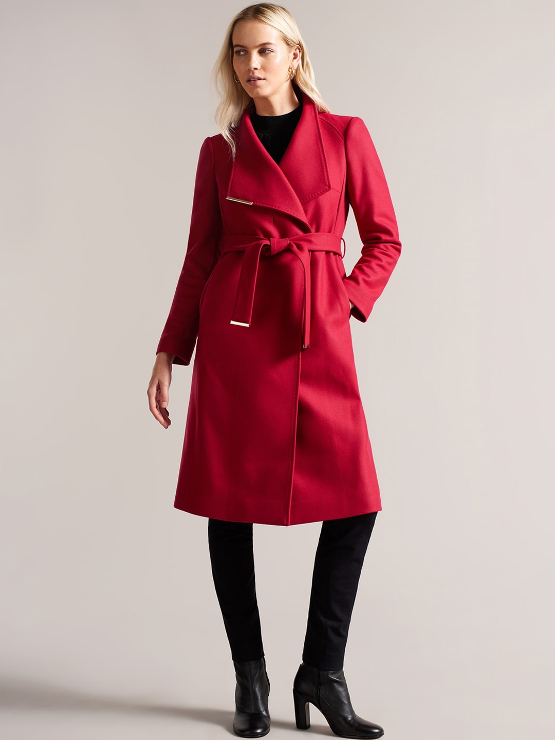 

Ted Baker Women Wool Wrap Overcoats, Pink