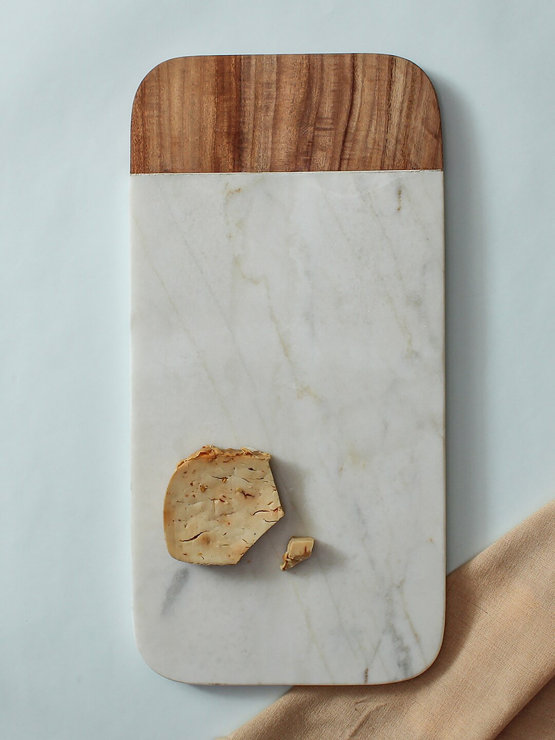 

House This Marari White & Brown Colorblocked Food Platter