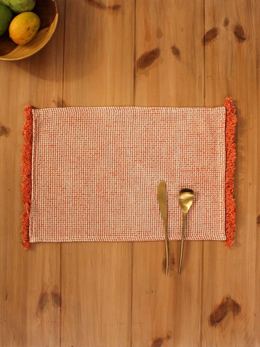 

House This Rust Textured Pure Cotton Keri Table Placemat
