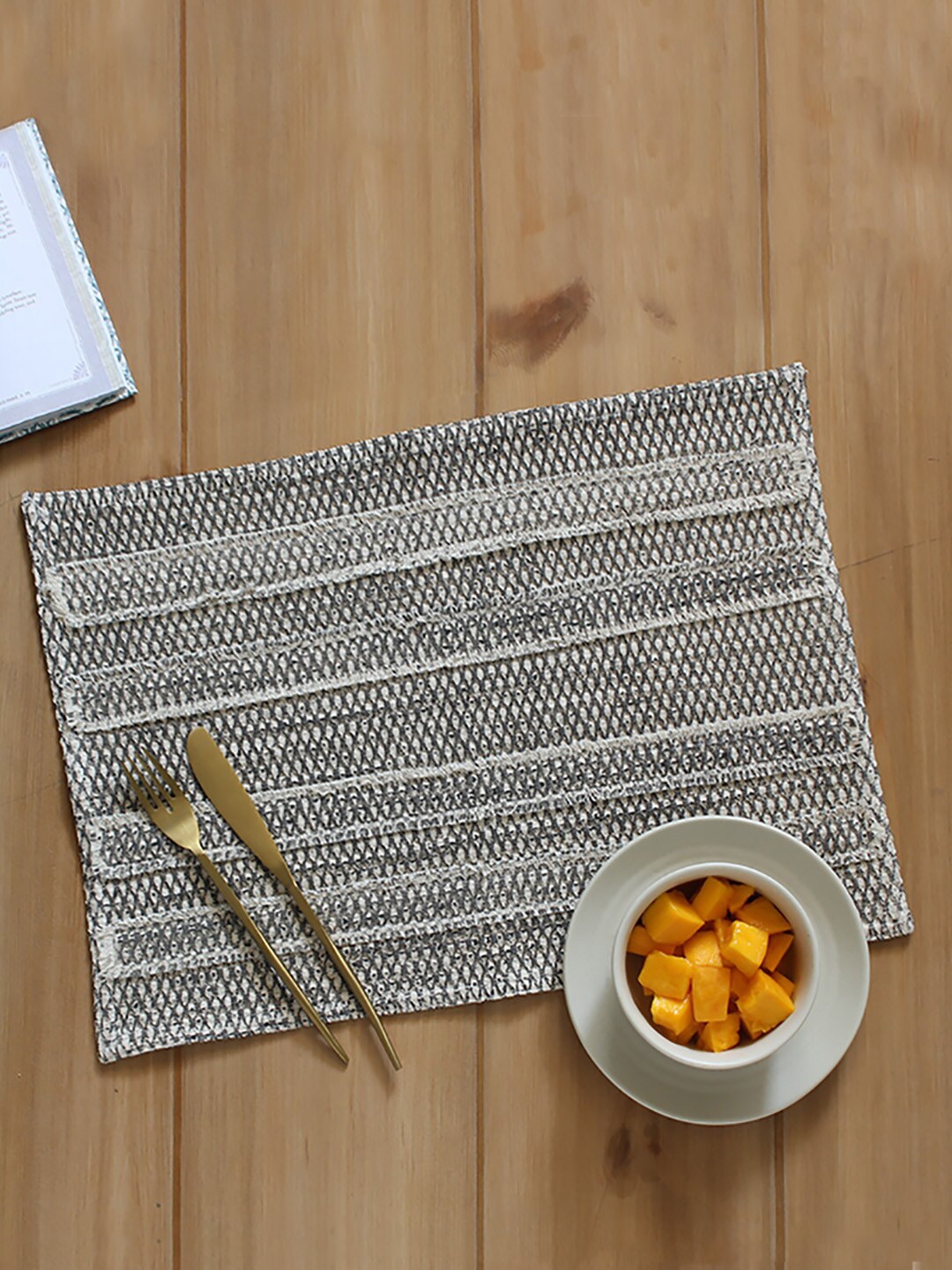 

House This Hammock Beach Black Printed Cotton Table Placemats