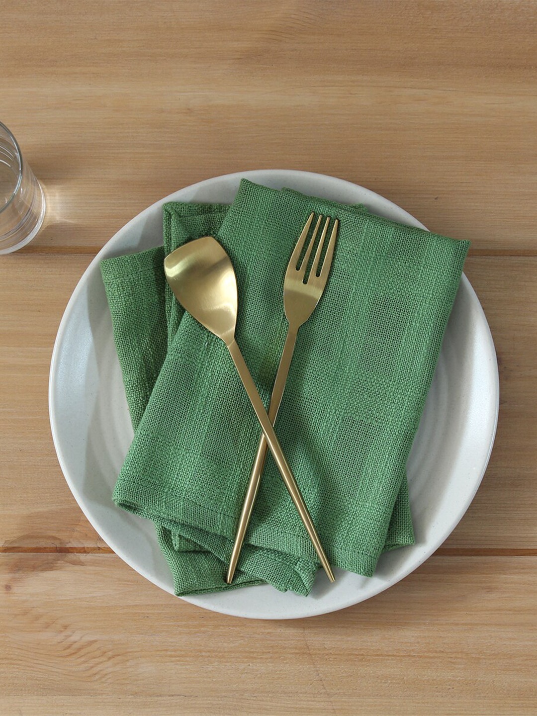 

House This Paccha Green Woven Design Table Napkin