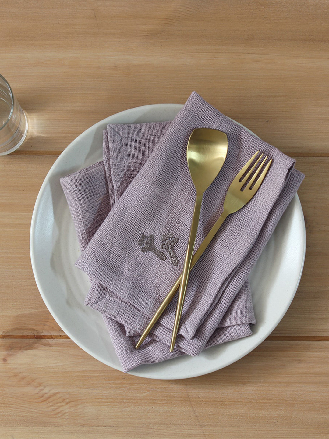 

House This Spice Garden Cotton Table Napkins, Grey