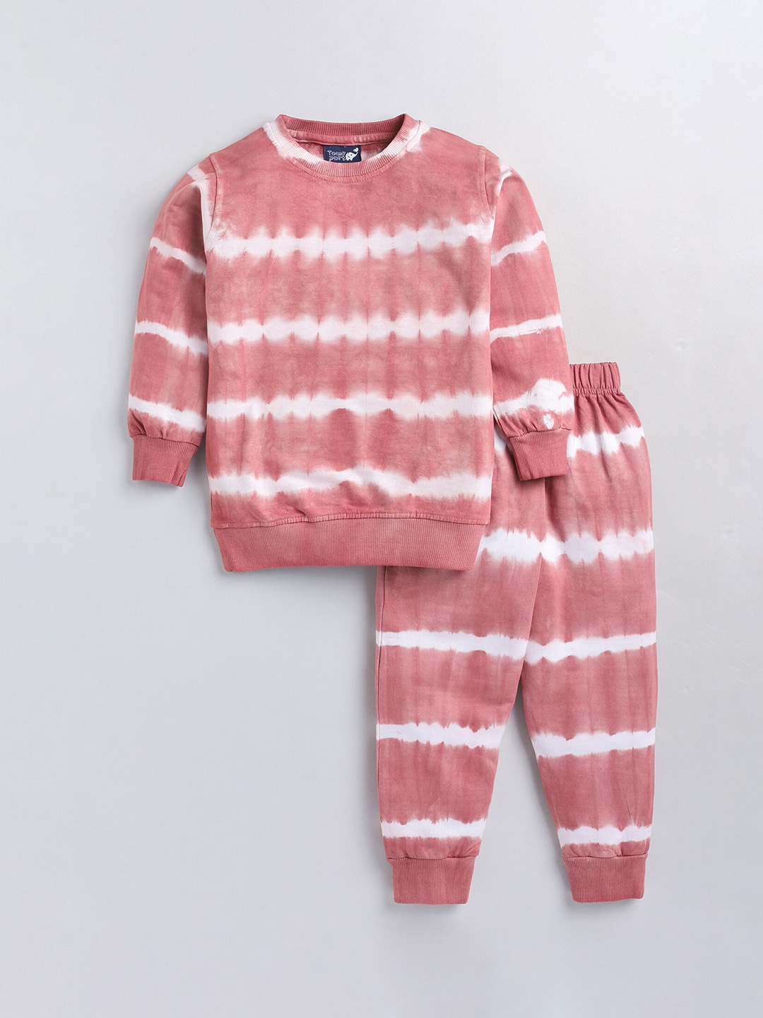 

Toonyport Boys Tie Dye Cotton Winter Tracksuits, Pink