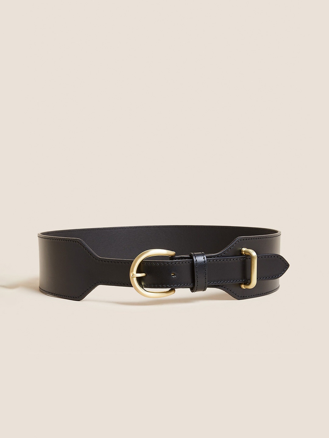 

Marks & Spencer Women Leather Belt, Black