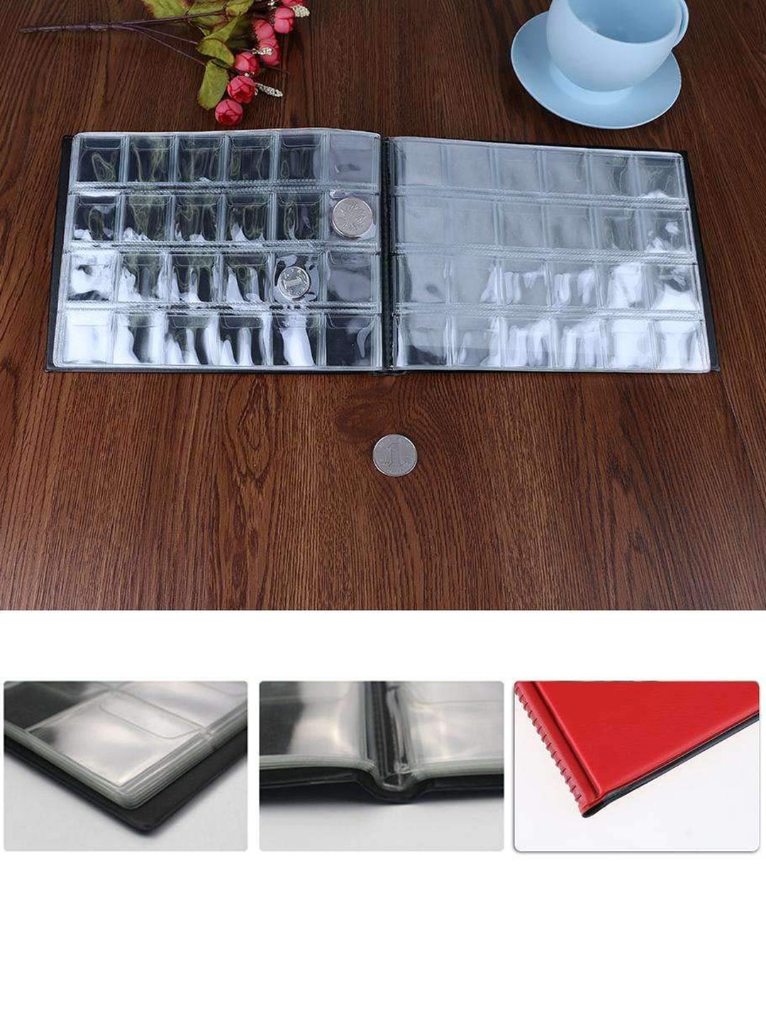 

HOUSE OF QUIRK Black 240 Pockets Coin Collection Holder Album Book