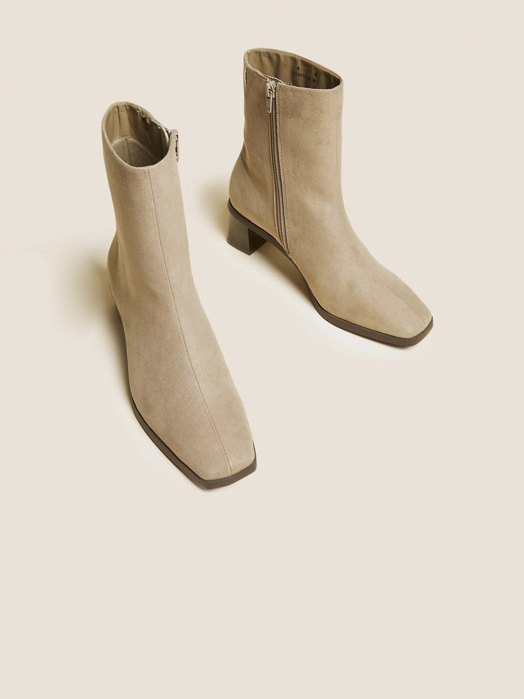 

Marks & Spencer Women Square Toe Mimosa Boots, Khaki