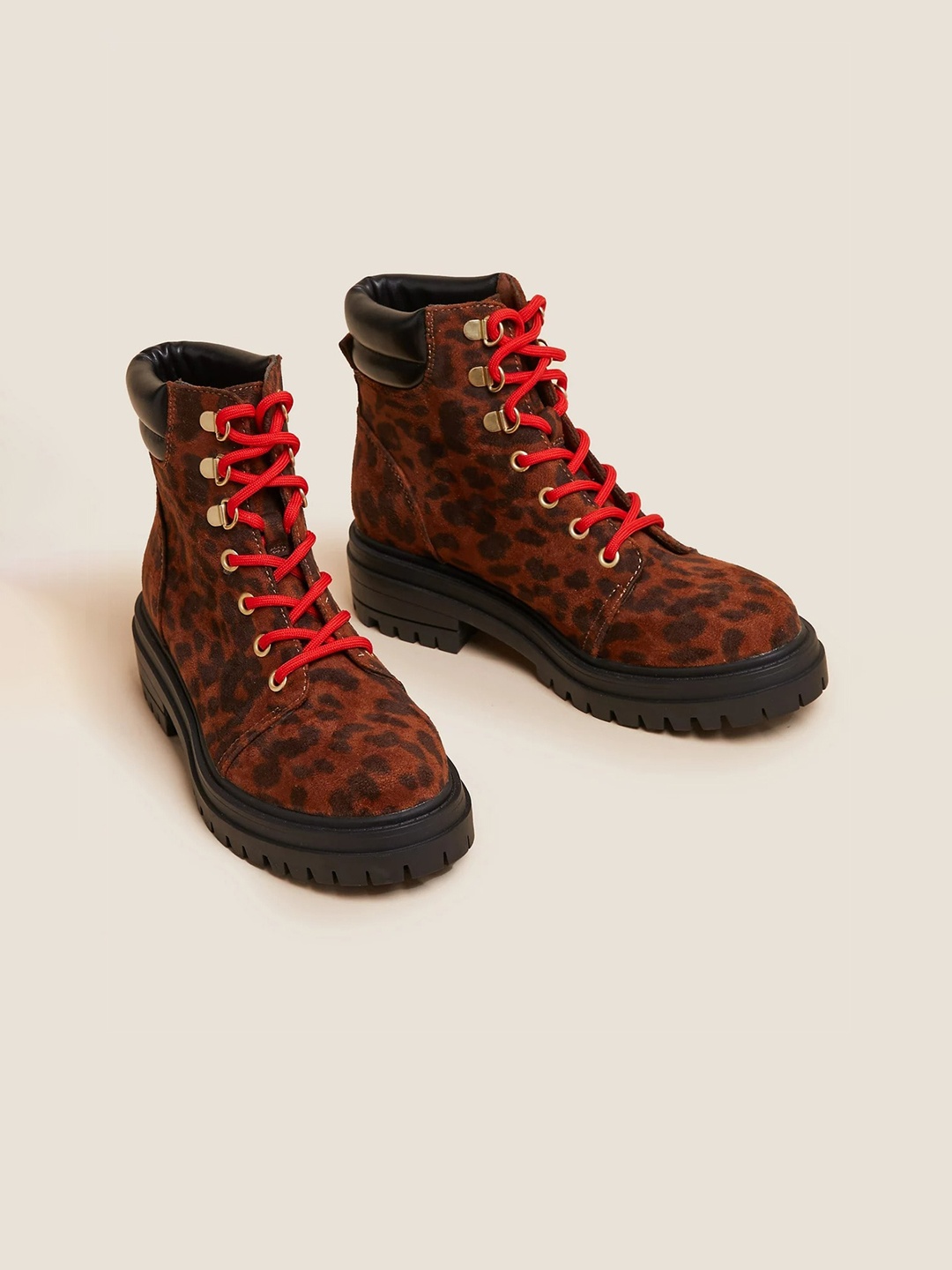 

Marks & Spencer Women Leopard Printed Regular Boots, Brown