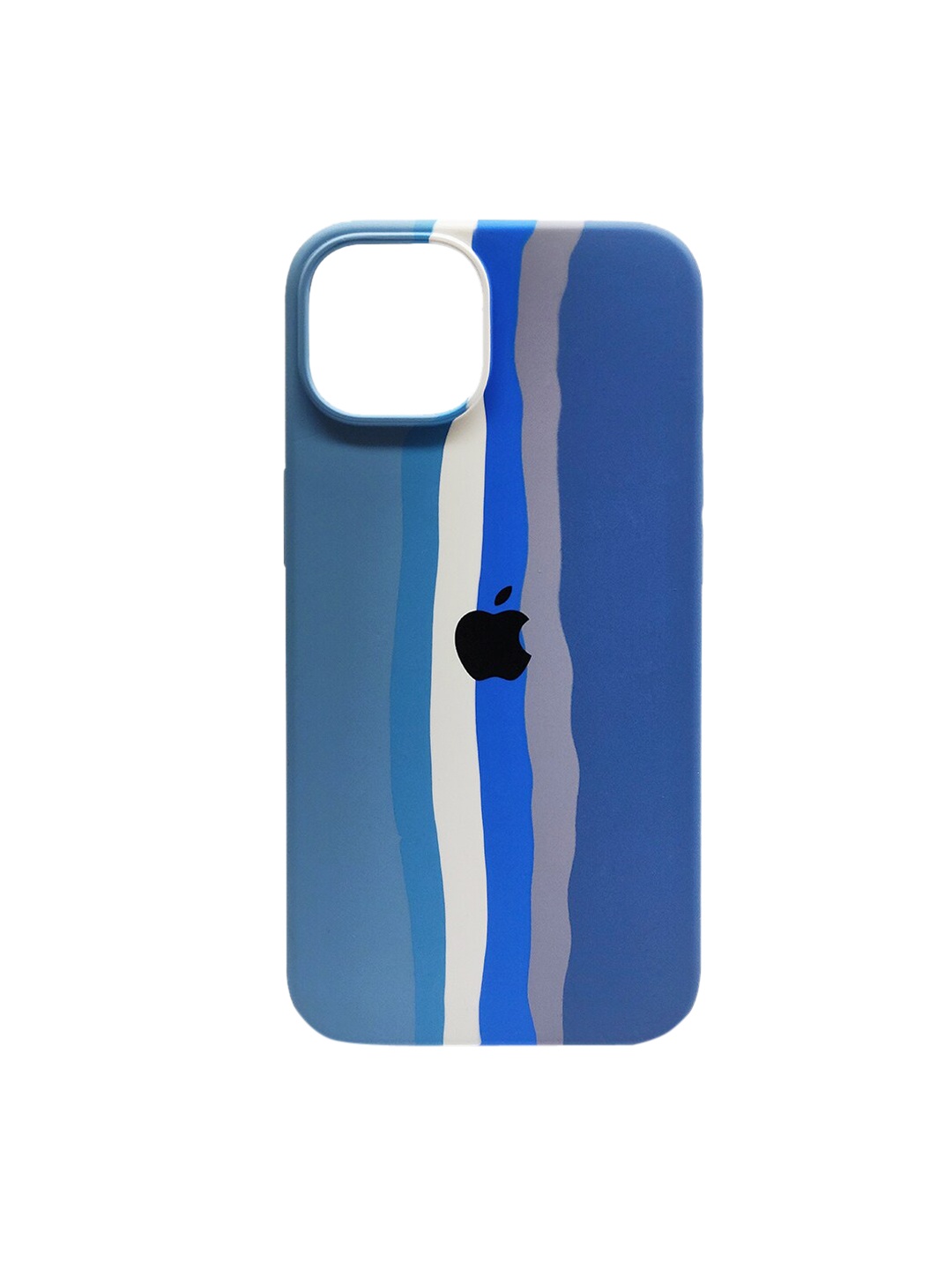 

TREEMODA Rainbow Leather iPhone 11 Back Case, Blue
