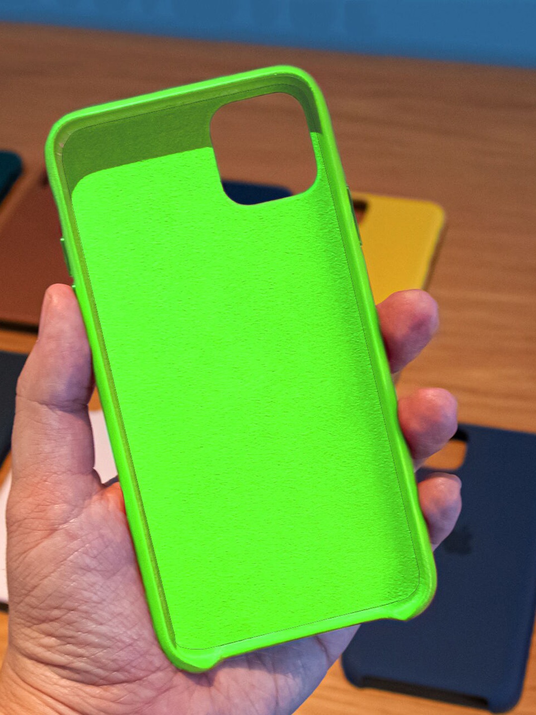 

macmerise Silicone Leaf Green iPhone 13 Pro Phone Back Case