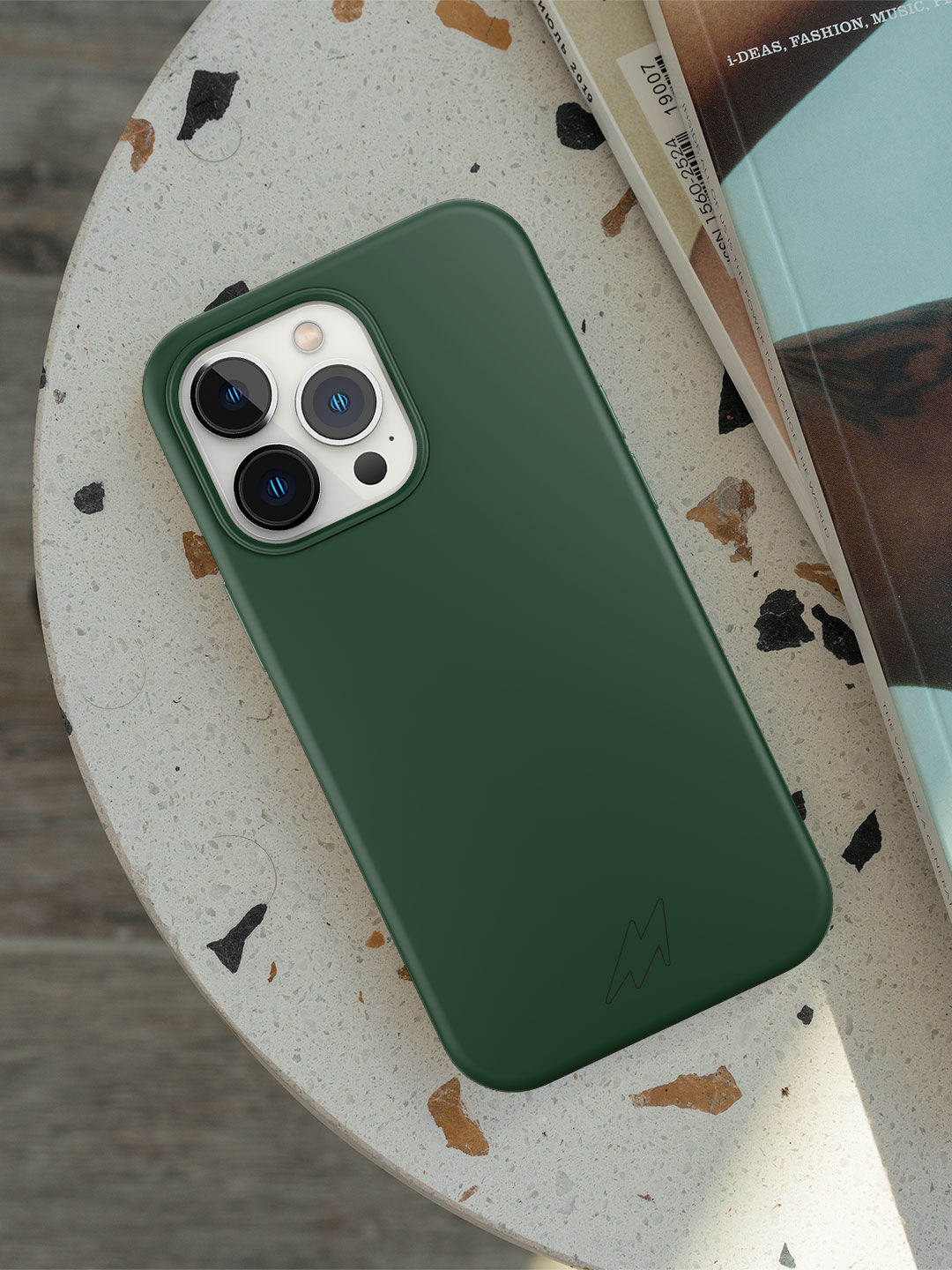 

macmerise Silicone iPhone 13 Pro Max Phone Back Case, Olive