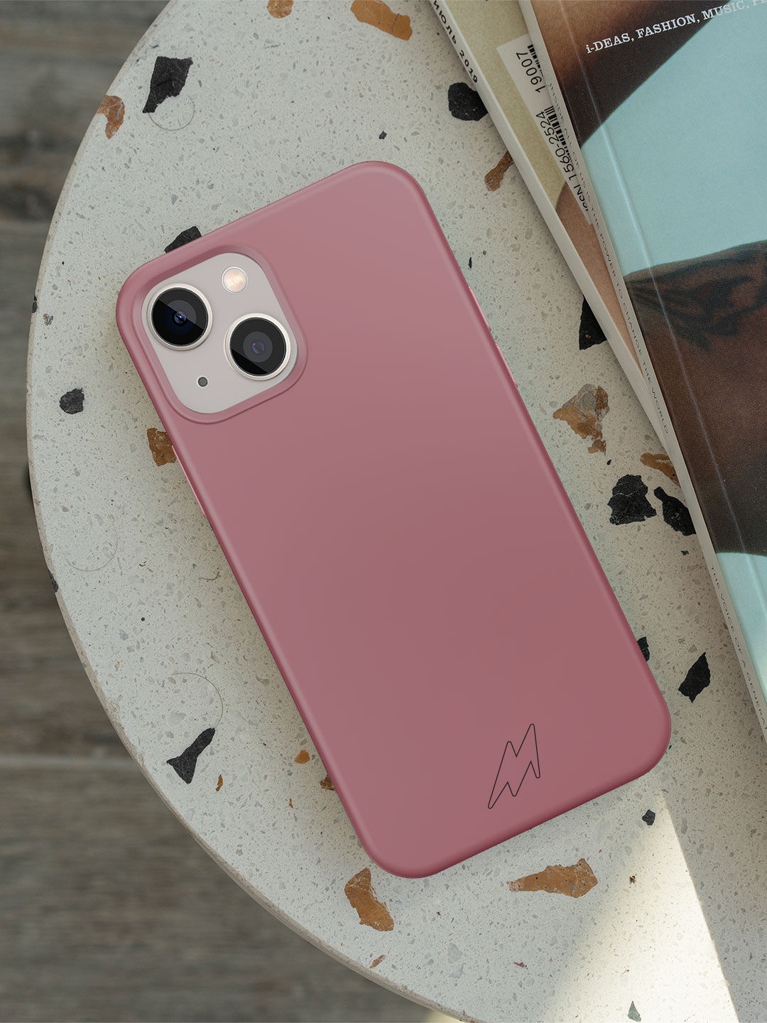 

macmerise Silicone iPhone 13 Phone Back Case, Pink