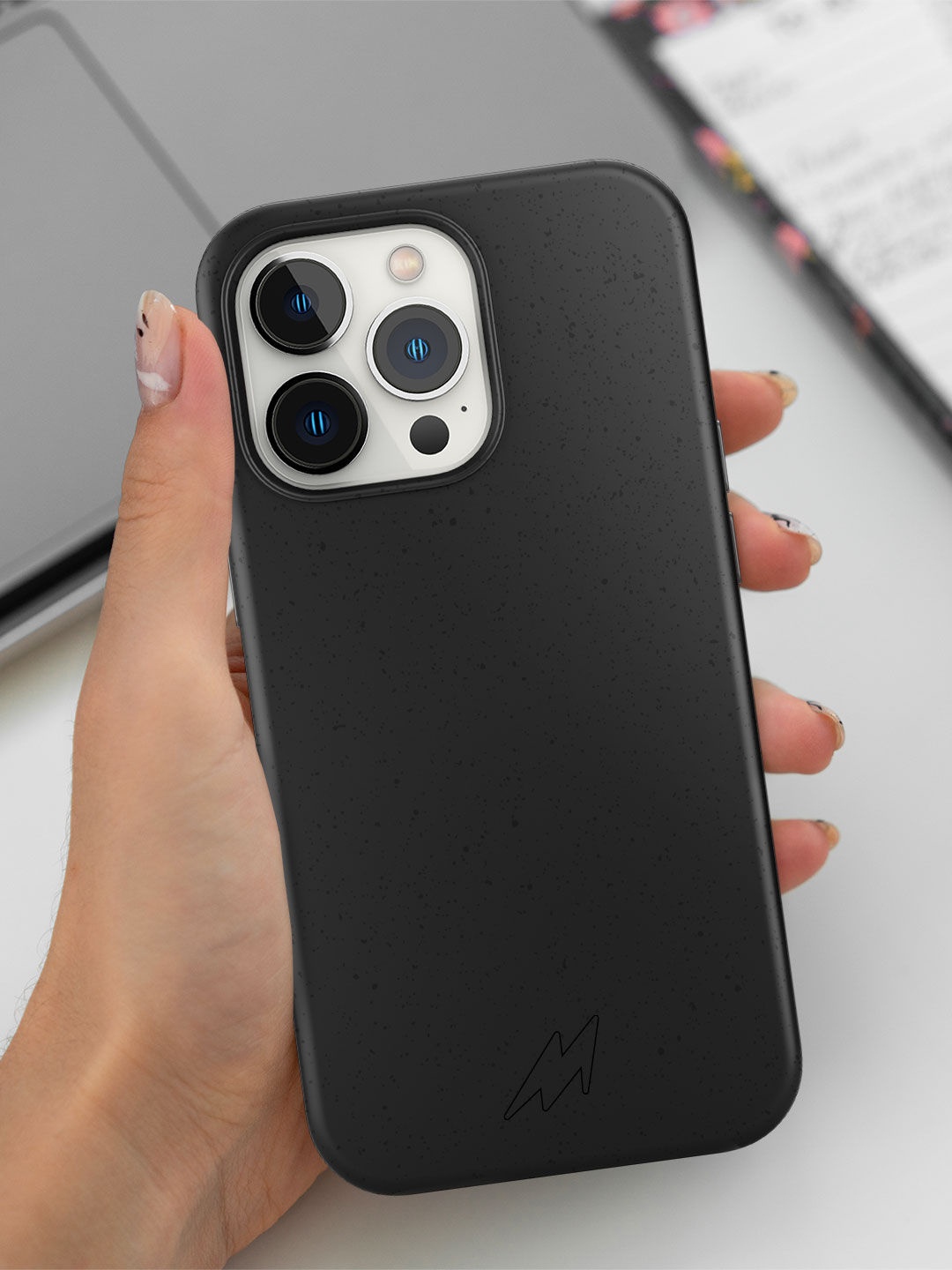 

macmerise Eco-friendly iPhone 12 Pro Max Phone Back Case, Black