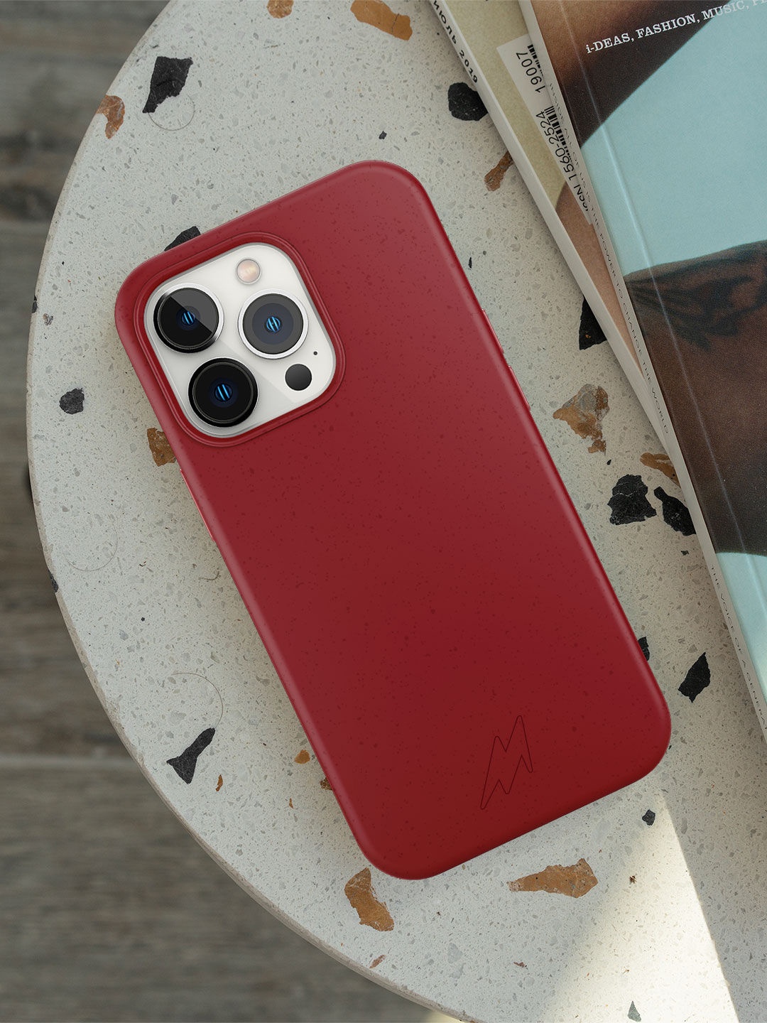 

macmerise Eco-friendly iPhone 14 Plus Phone Back Case, Red