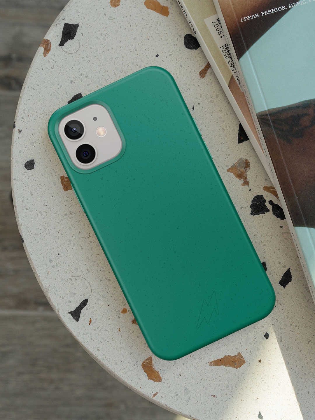 

macmerise Solid Eco-Friendly Biodegradable iPhone 12 Mini Phone Back Case, Green