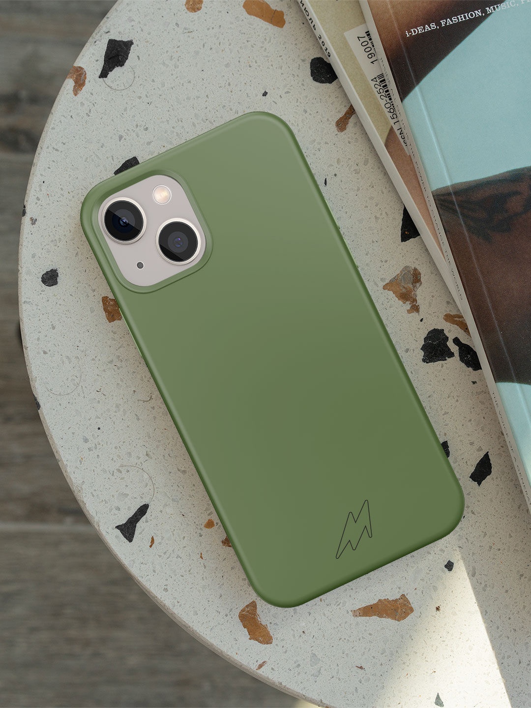 

macmerise Silicone iPhone 13 Mini Phone Back Case, Green
