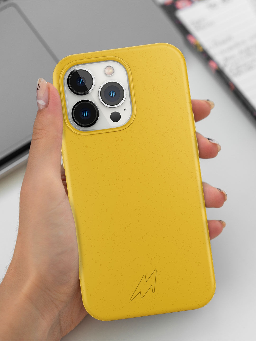 

macmerise Eco-Friendly iPhone 13 Pro Phone Back Case, Yellow