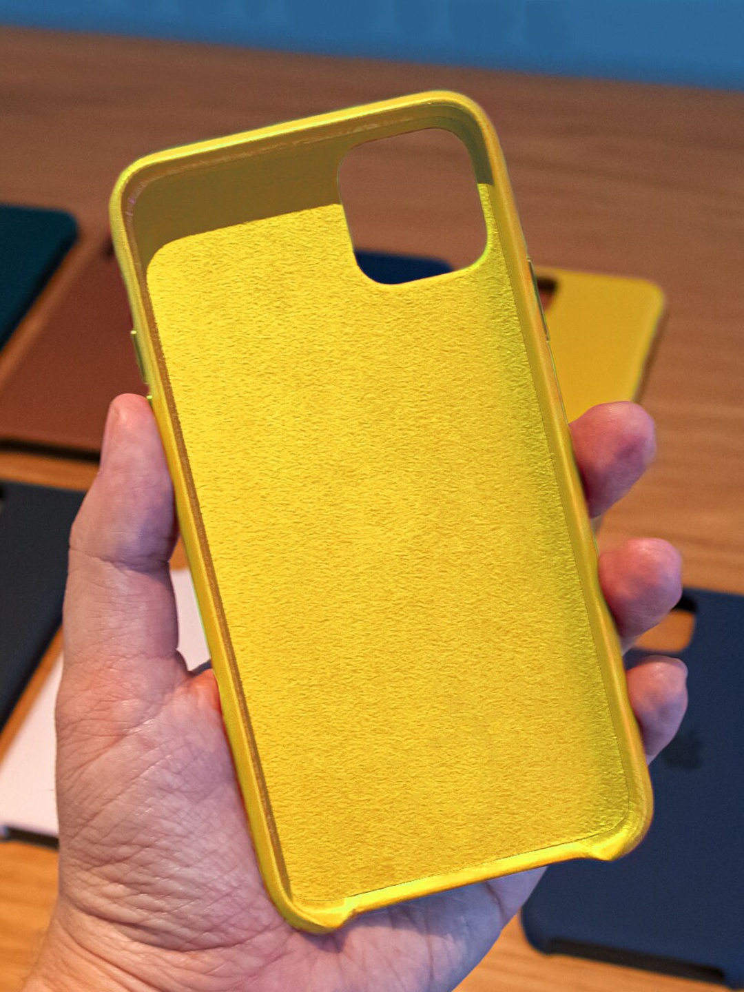 

macmerise iPhone 13 Pro Silicone Phone Back Case, Yellow