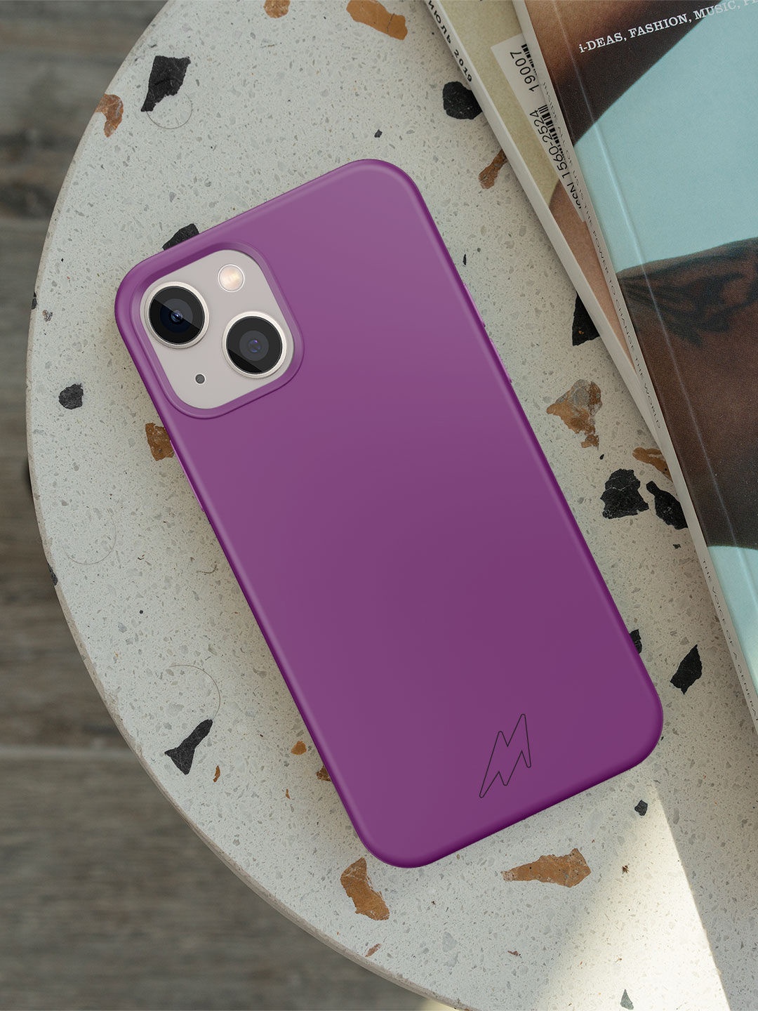 

macmerise Silicone iPhone 13 Mini Phone Back Case, Purple