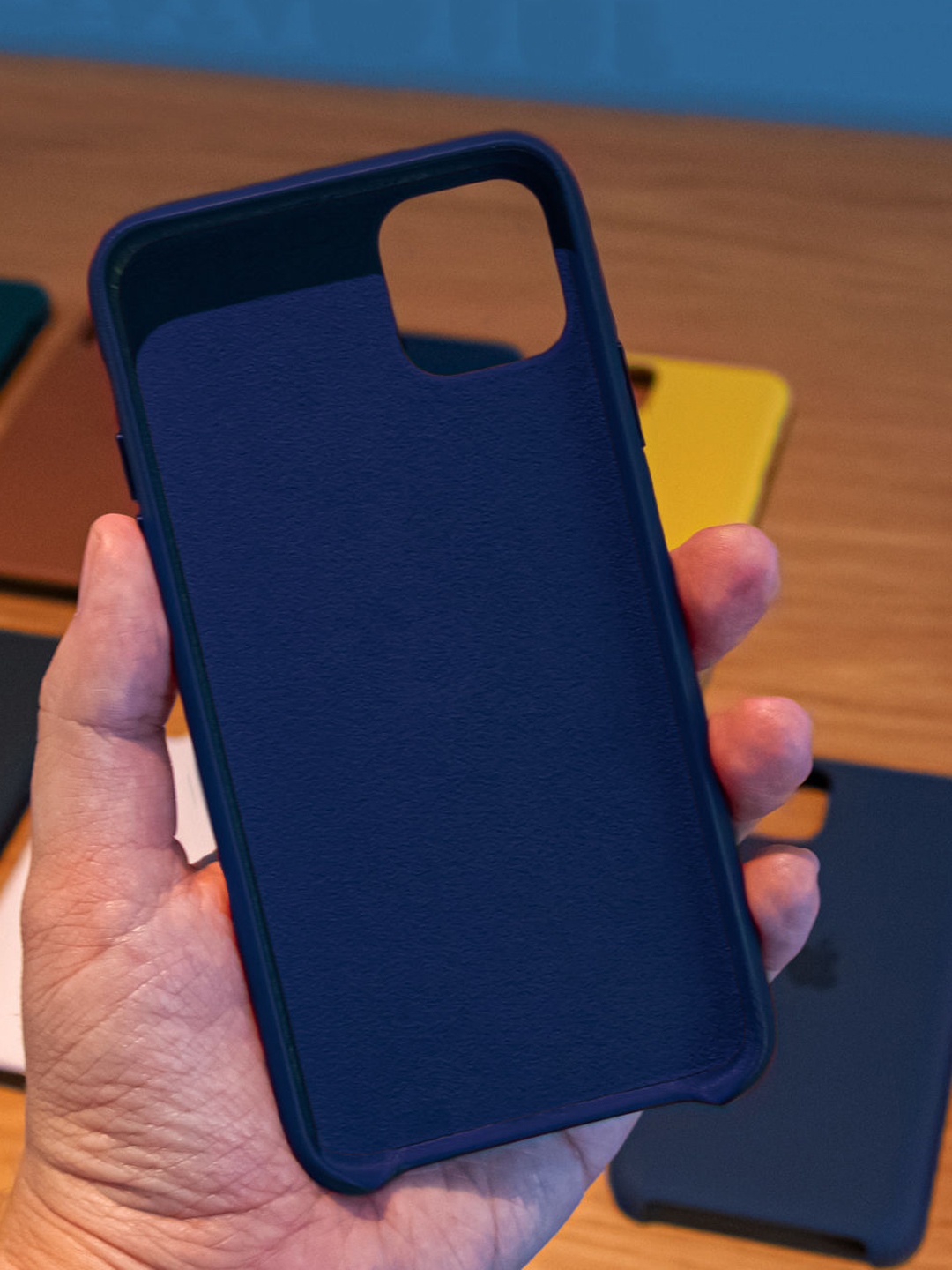 

macmerise Silicone iPhone 13 Pro Phone Back Case, Blue