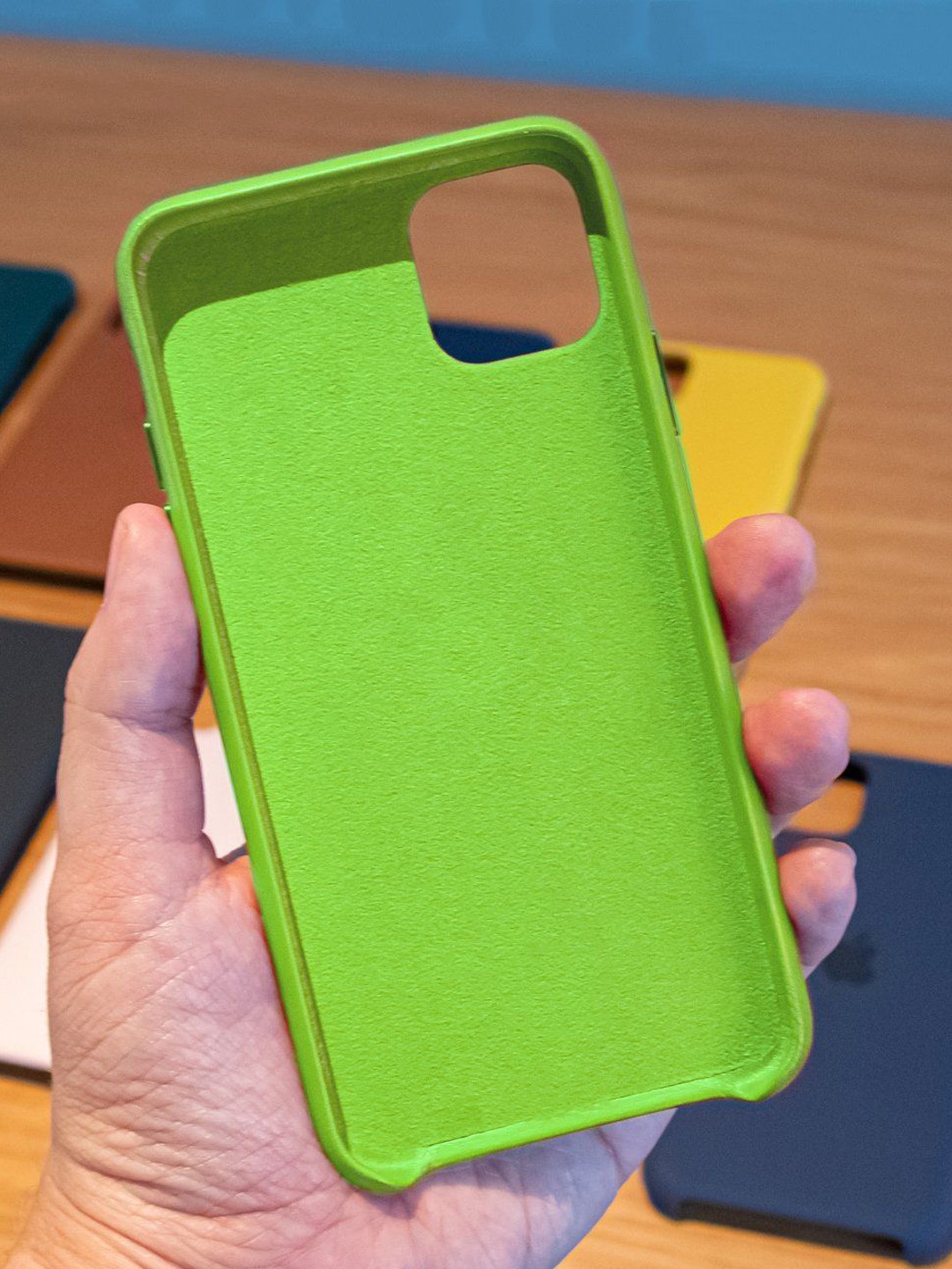 

macmerise iPhone 11 Pro Max Silicone Phone Back Case, Green