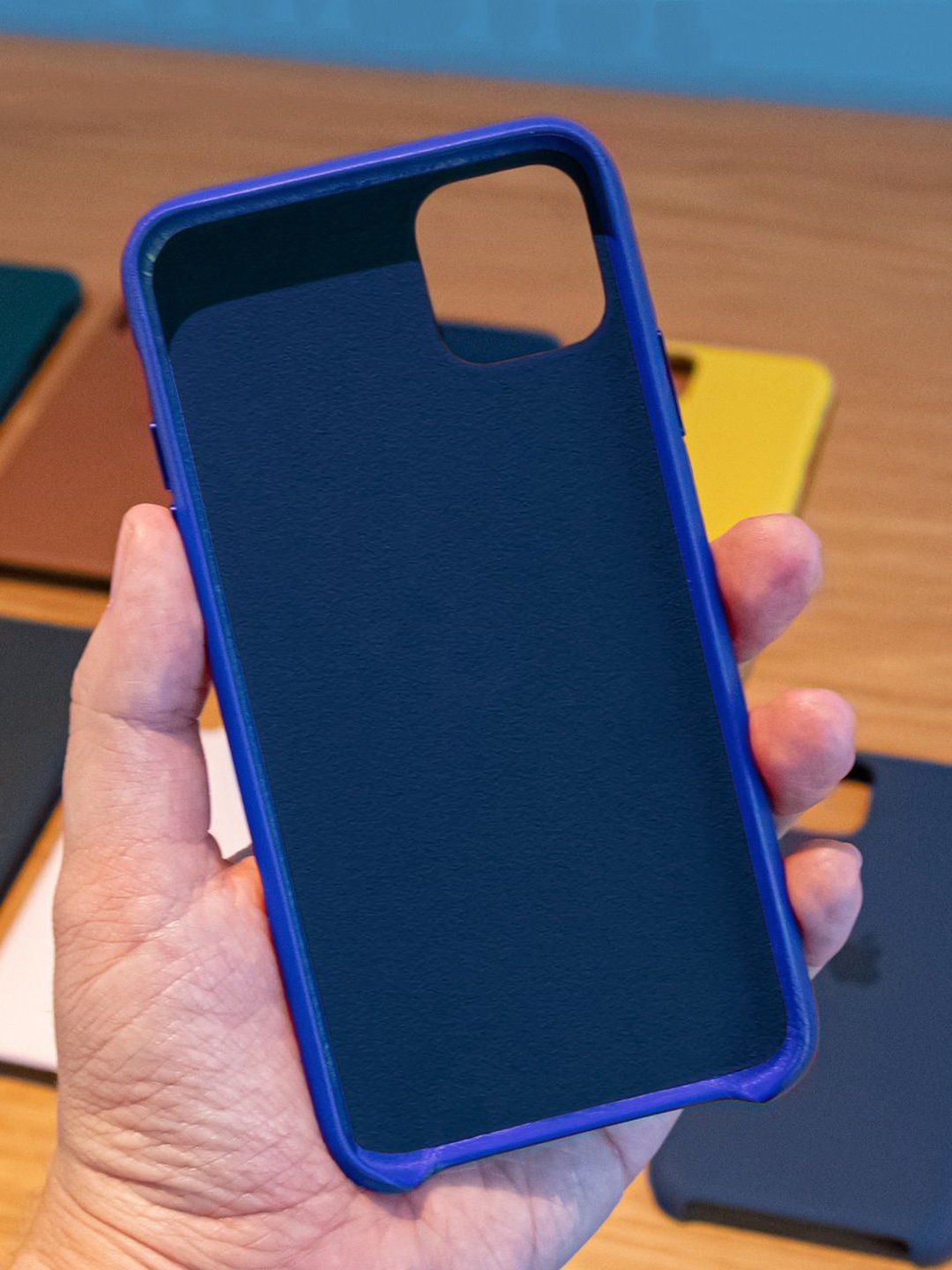 

macmerise Silicone iPhone 11 Pro Phone Back Case, Blue