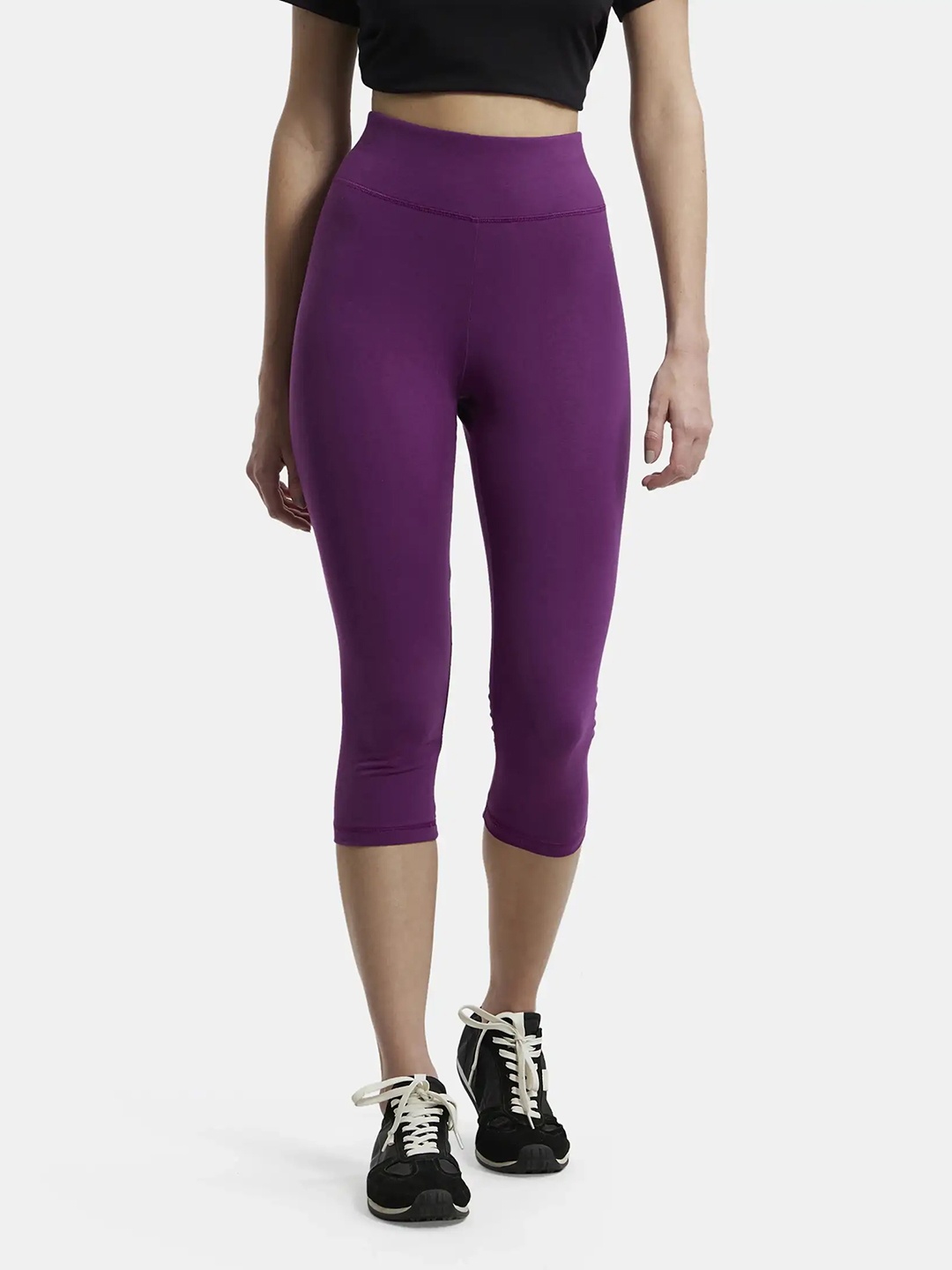 

Jockey Stretch Slim Fit Capri with Ultrasoft Waistband, Purple
