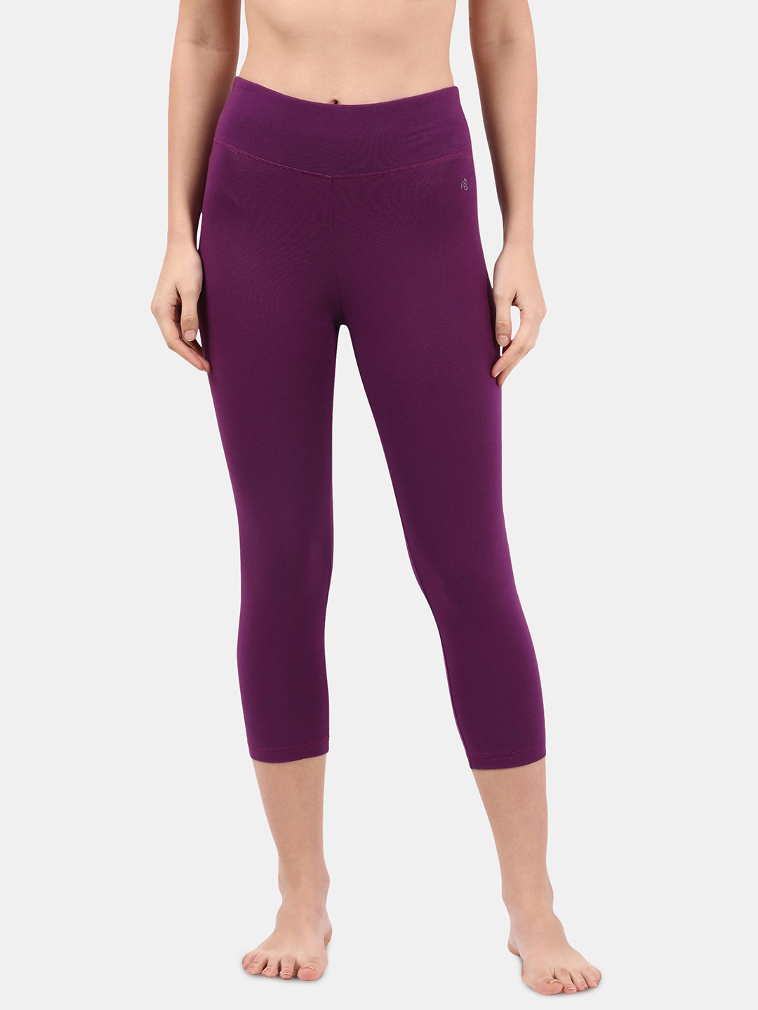 

Jockey Women Slim Fit Cotton Lounge Capris, Purple
