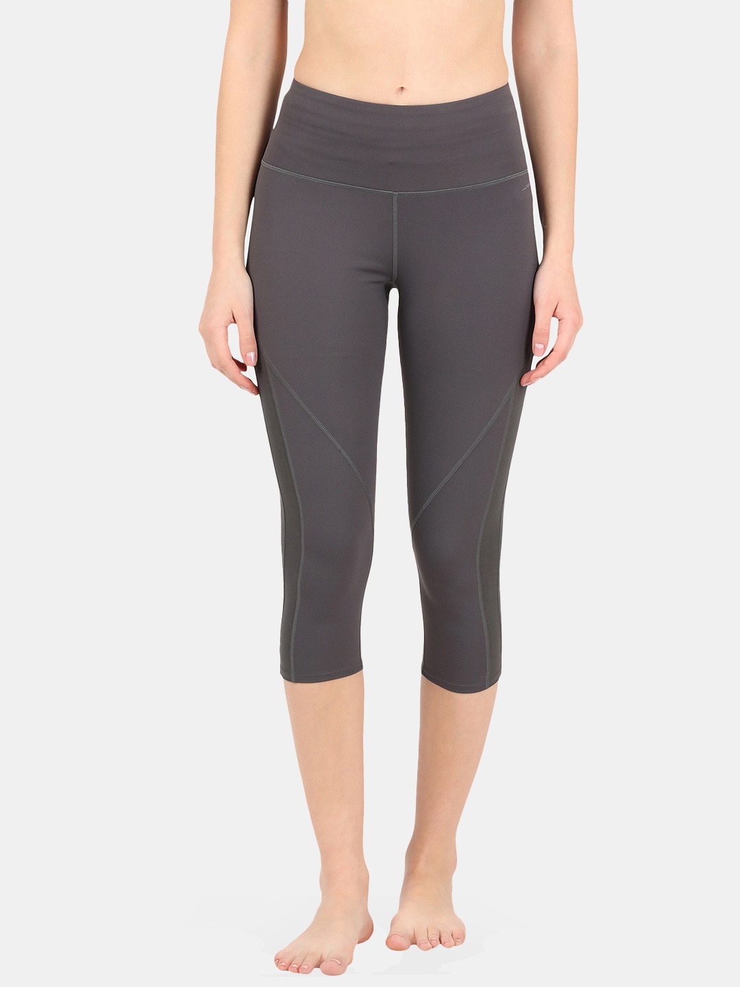 

Jockey Microfiber Stretch Slim Fit Capri with Back Waistband Pocket-MW36, Grey