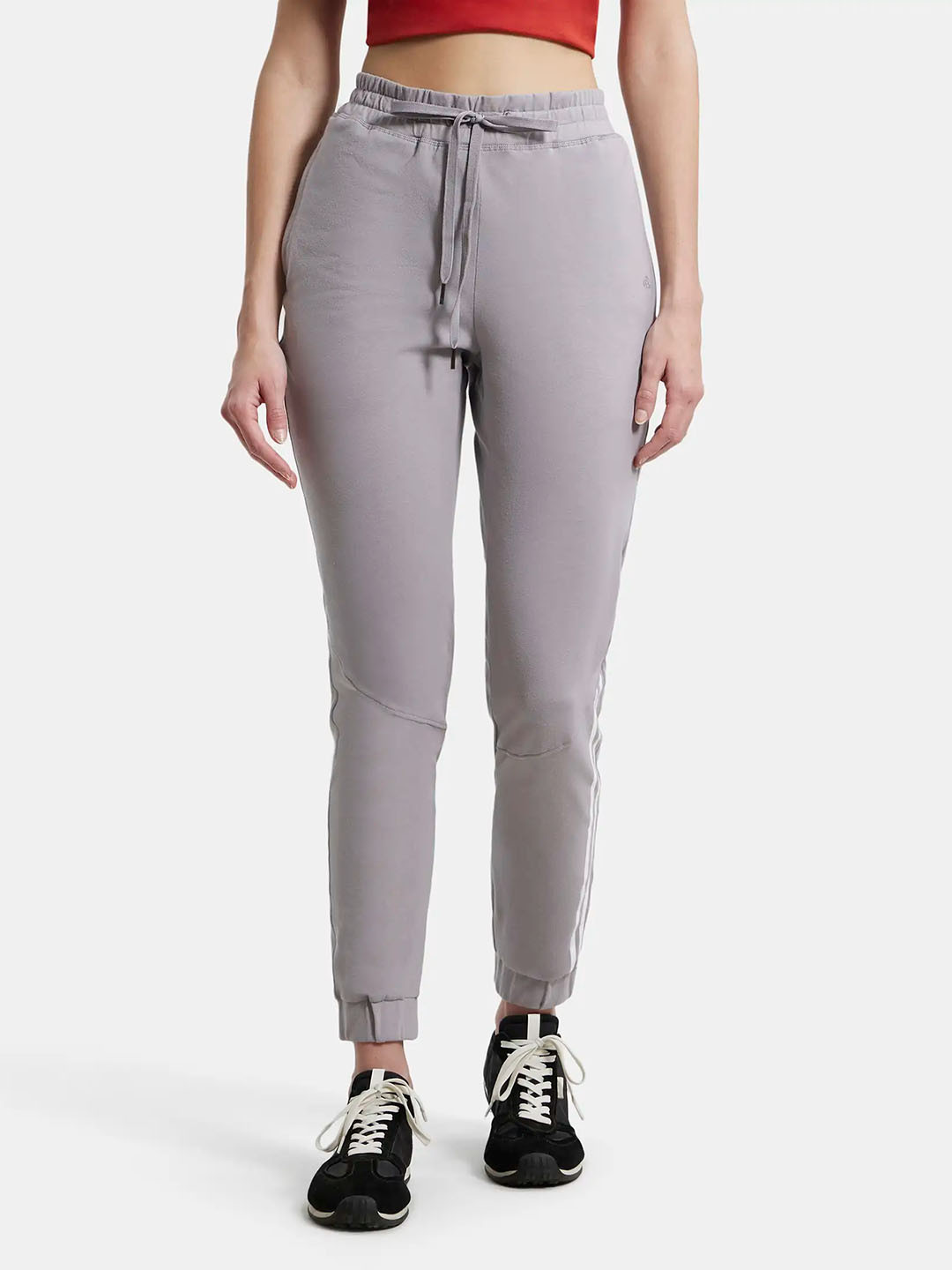 

Jockey Women Cotton Slim-Fit Joggers, Grey