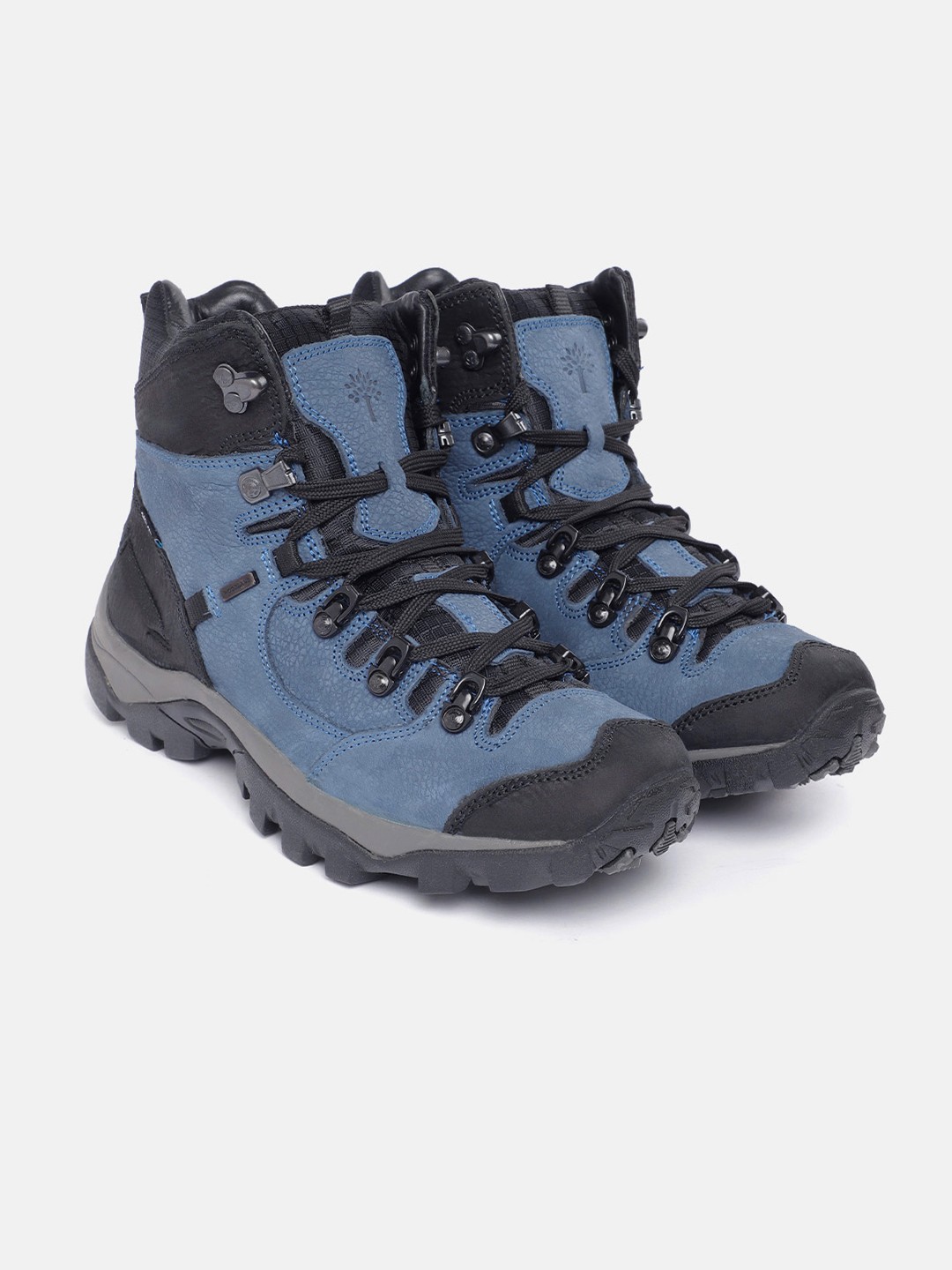 

Woodland Men Leather Mid Top Regular Boots, Blue