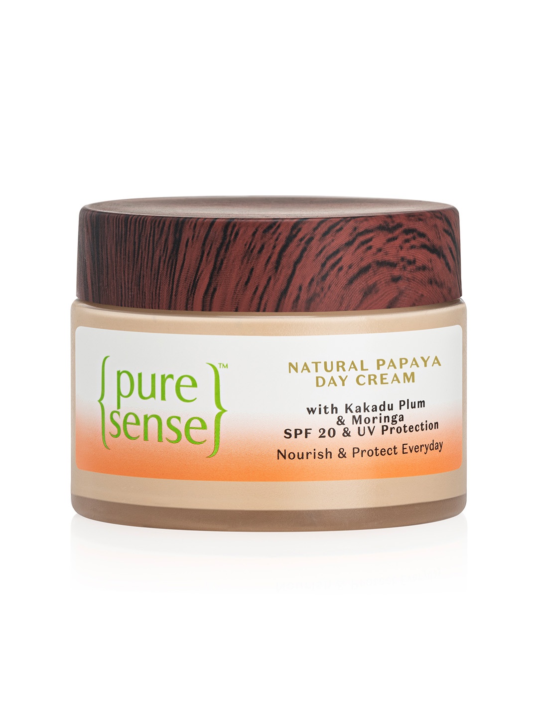 

Pure Sense Natural Papaya Day Cream with SPF 20 for Sun Protection - 60 ml, Peach