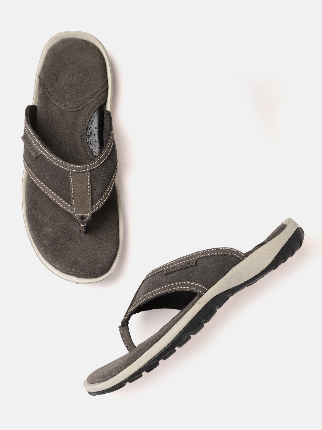 

Woodland MenLeather Comfort Sandals, Grey
